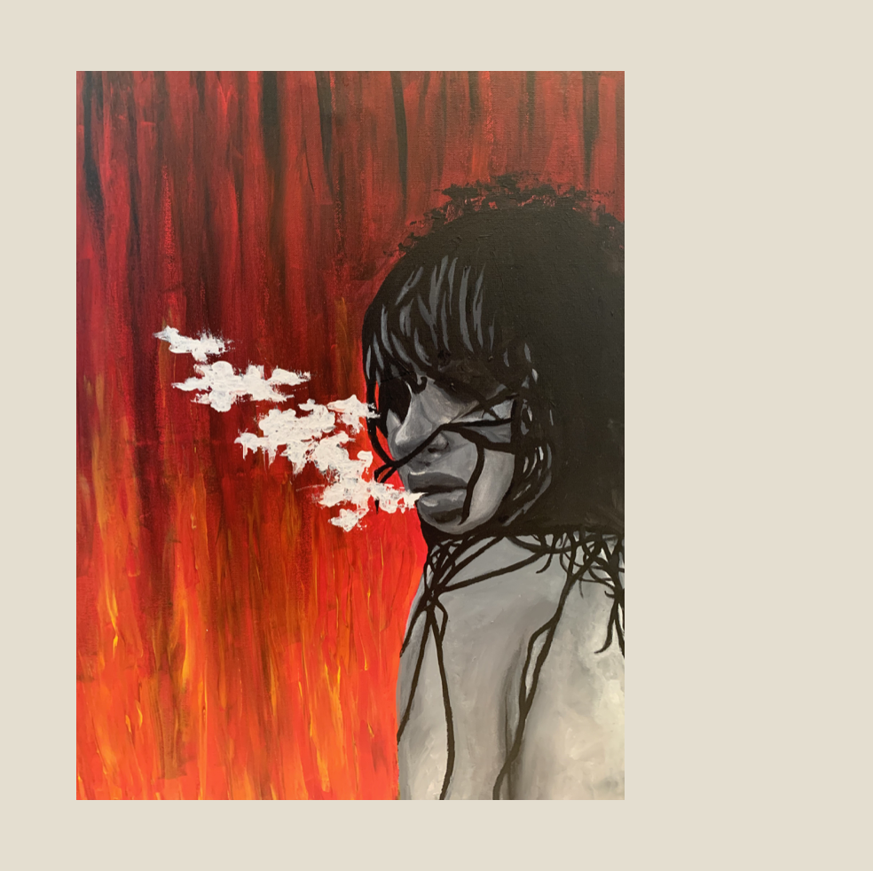 Smoke Postcard by Jenna