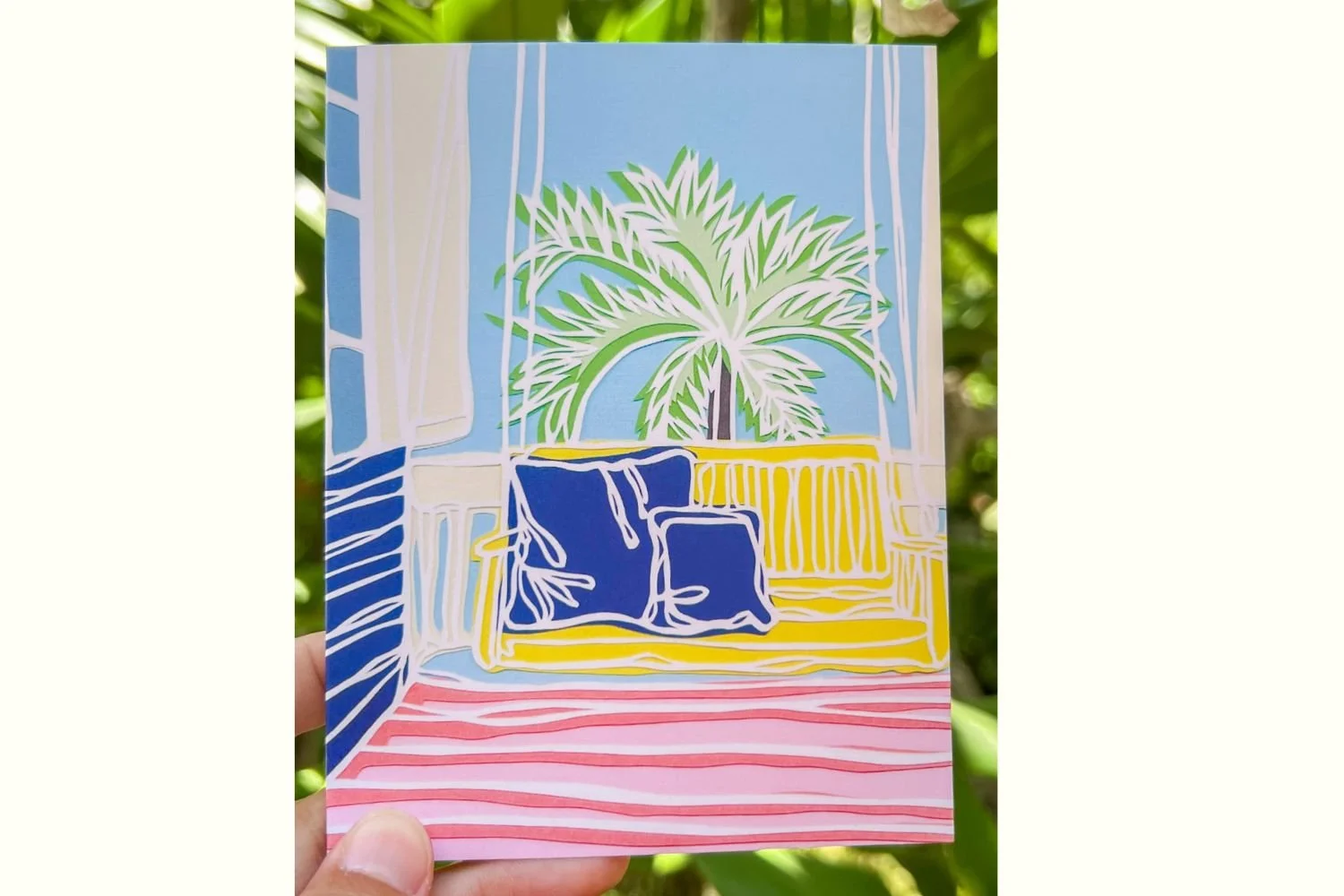 Front Porch Dreaming Notecard — Lucy Hawk Art