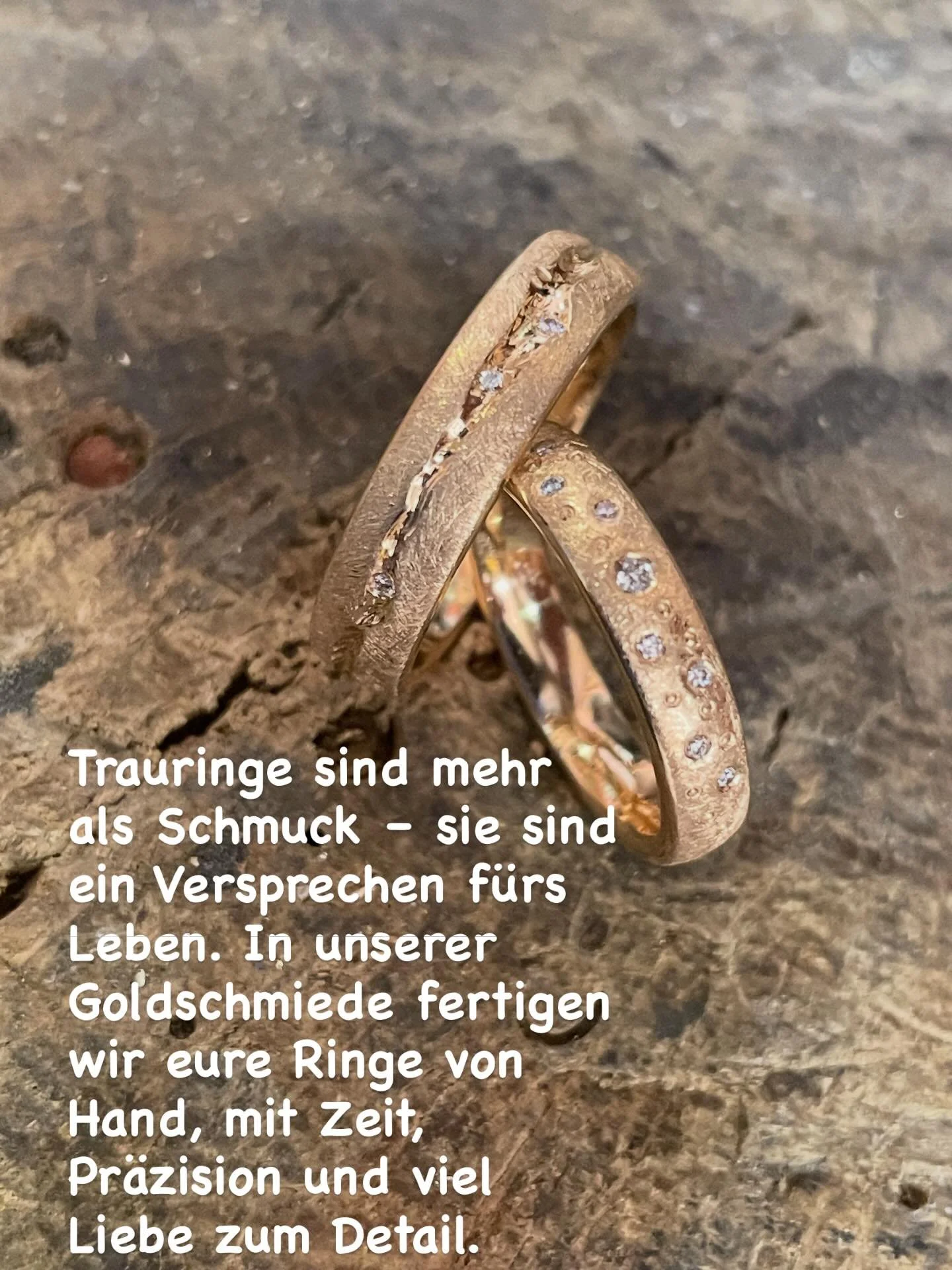 Trauringe f&uuml;r euch, von uns &ndash; individuell gestaltet, pers&ouml;nlich begleitet und so einzigartig wie eure Geschichte. Vom ersten Entwurf bis zum letzten Schliff entstehen Unikate, die euch ein Leben lang begleiten.

#Trauringe #Goldschmie