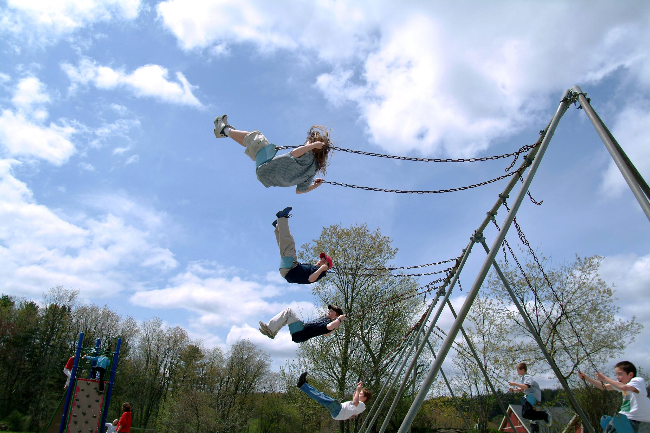 Kids on Swings, Calais, Vermont