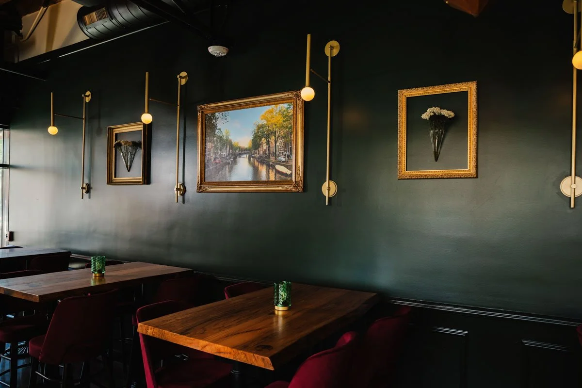 Interior image of private event room known as The Bailey Room