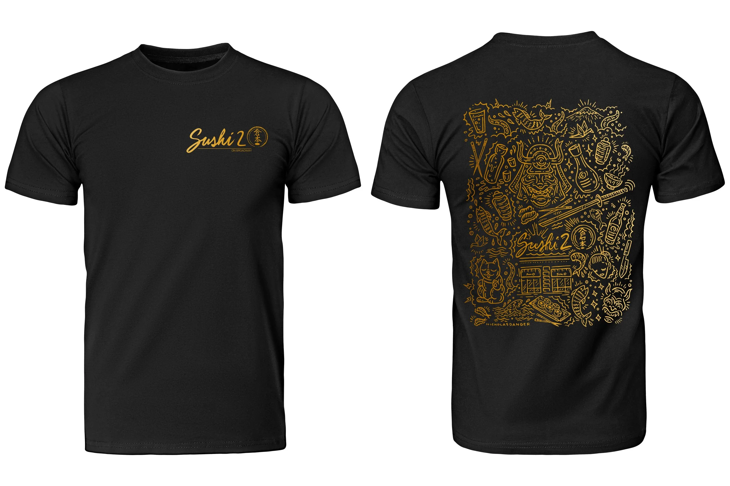 Sushi 2 Shirt_gold.jpg