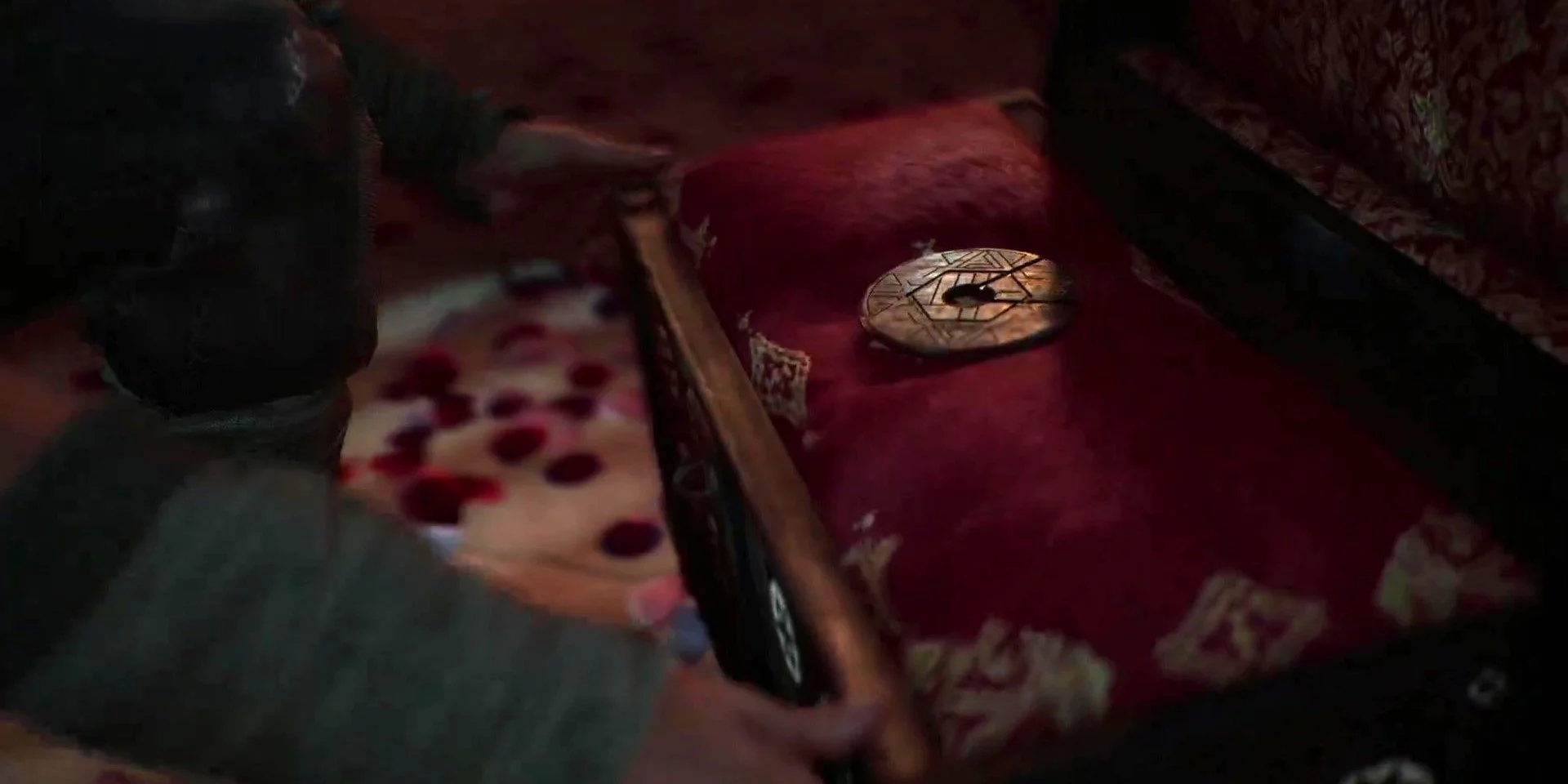 Basim examining an Ancient Artifact in Assassin's Creed Mirage