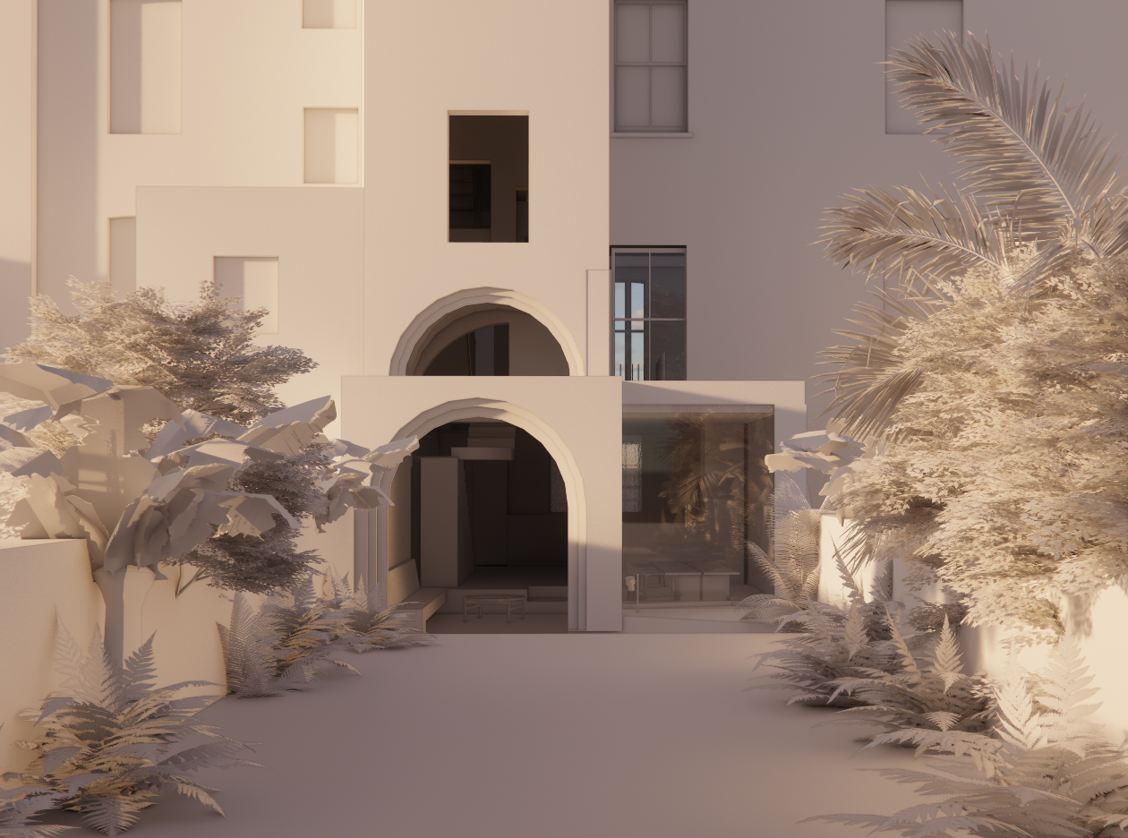 Front elevation, De Beauvoir townhouse