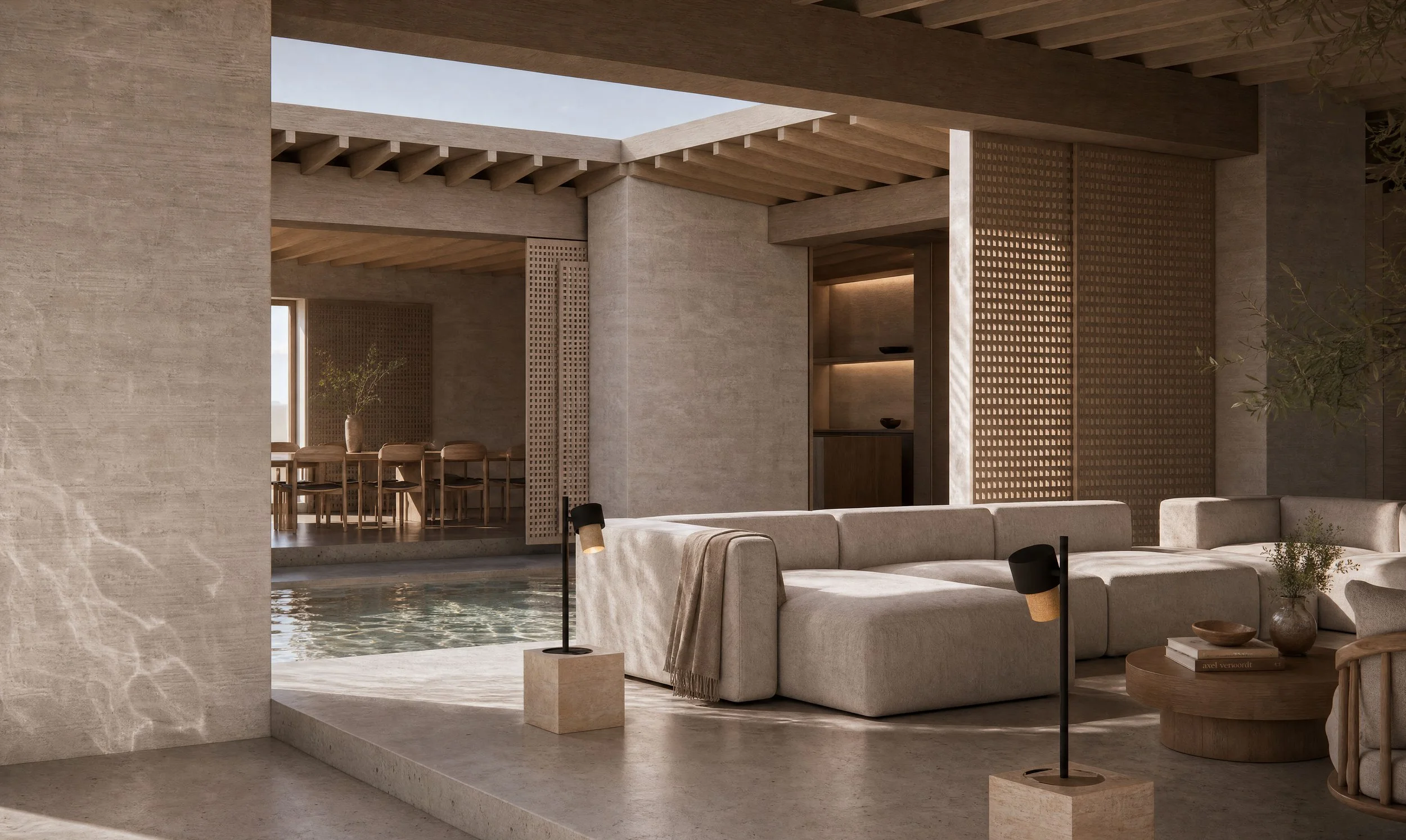 Interior, villa in Indonesia