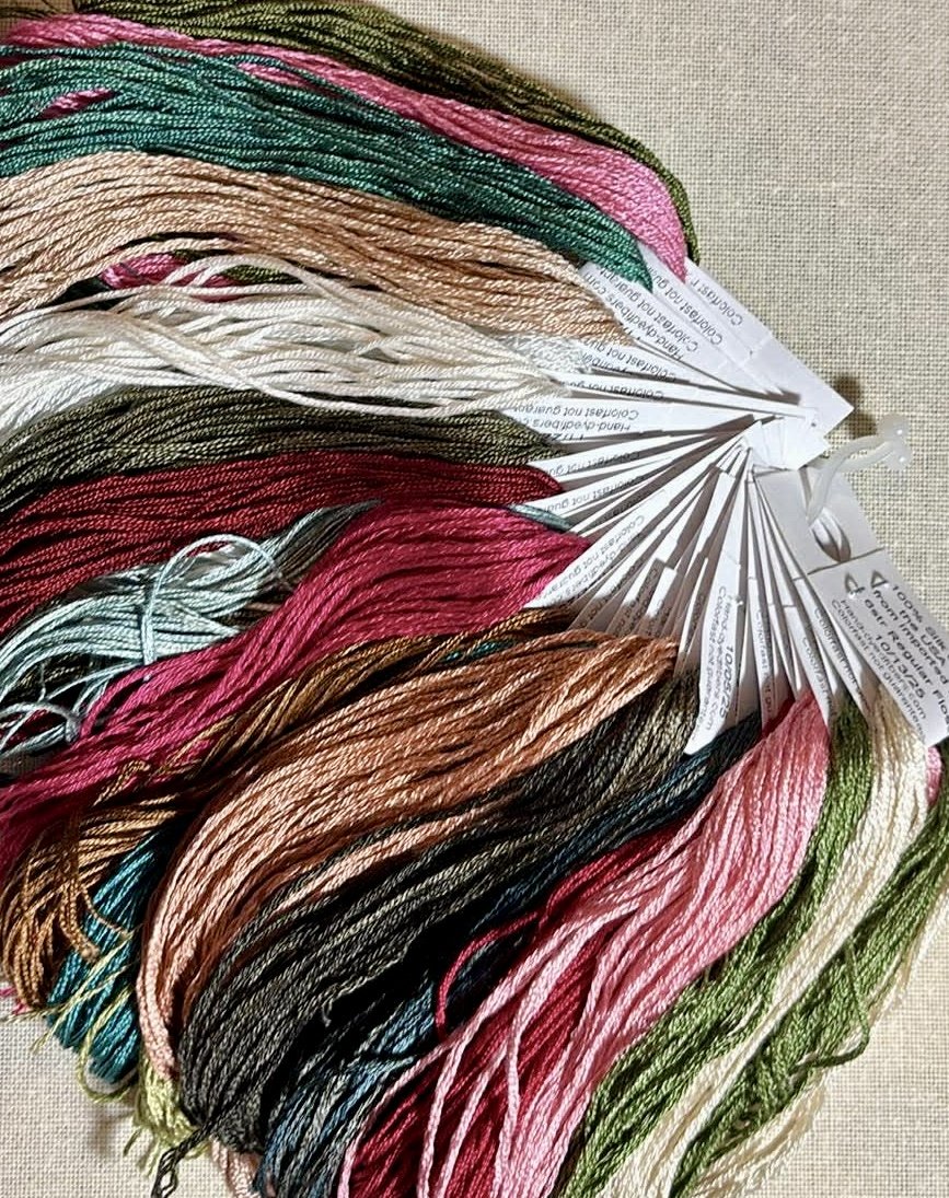 Hand-dyed Fibers Silk Pack for Rose Sonata