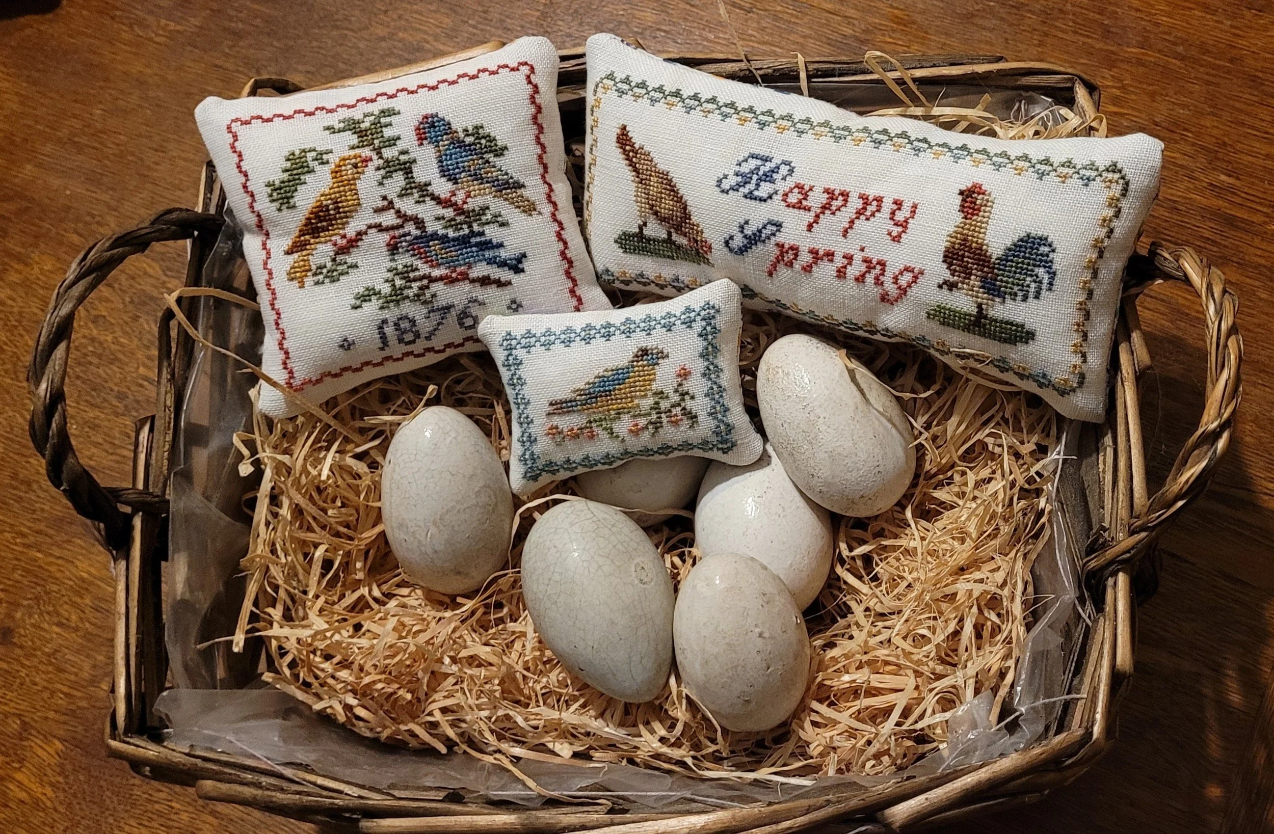 Springtime Bird Cushions