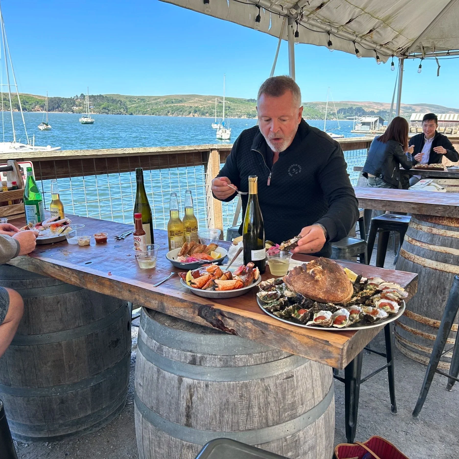 Lunch trip to Tomales Bay with friends