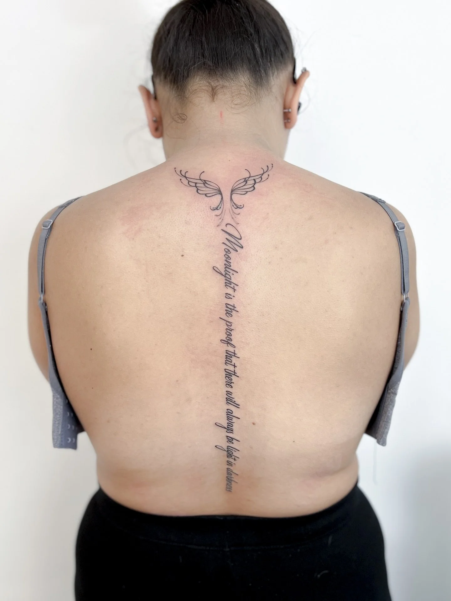 Lettering tattoo down the spine
Fine line tattoo
&bull;
&bull;
&bull;
&bull;
&bull;
&bull;
&bull;
&bull;
&bull;
&bull;
&bull;
#lettering #font #tattoo #fonttattoo #butterfly #butterflytattoo #spine #back #medussatattoostudio
#fernandonunestattooist #