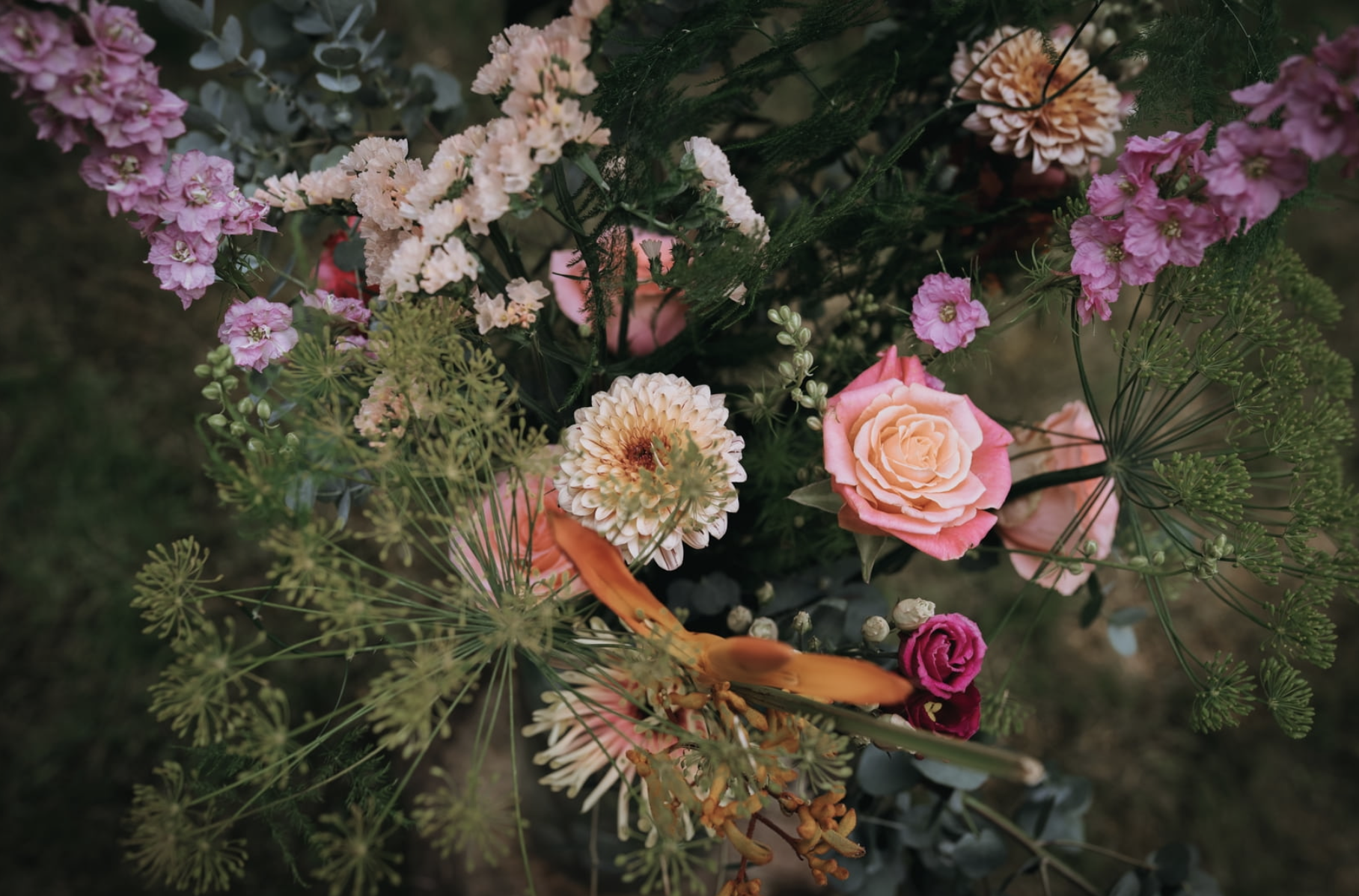 bruidsboeket en bloemen