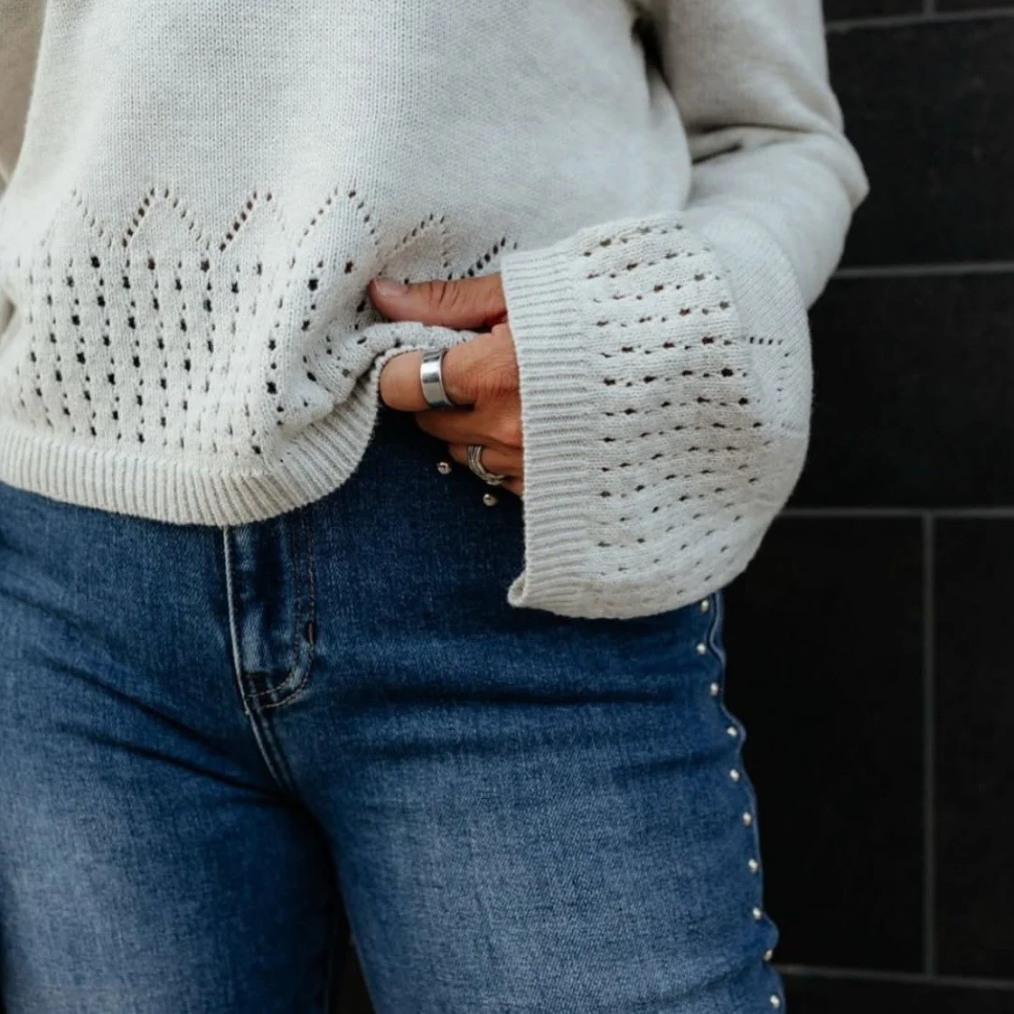 Looking for the perfect studded jean? Look no further than LTJ!