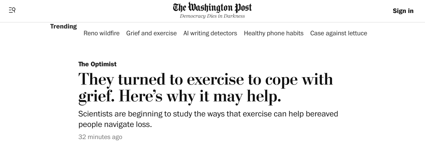 E-Motion was featured in The Washington Post