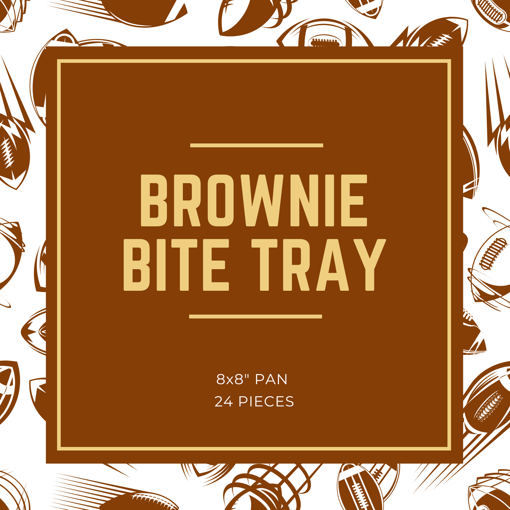 Super Bowl Brownie Bite Tray