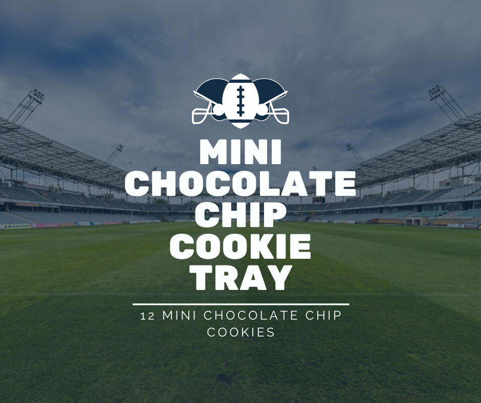 Super Bowl Mini Chocolate Chip Cookie Tray