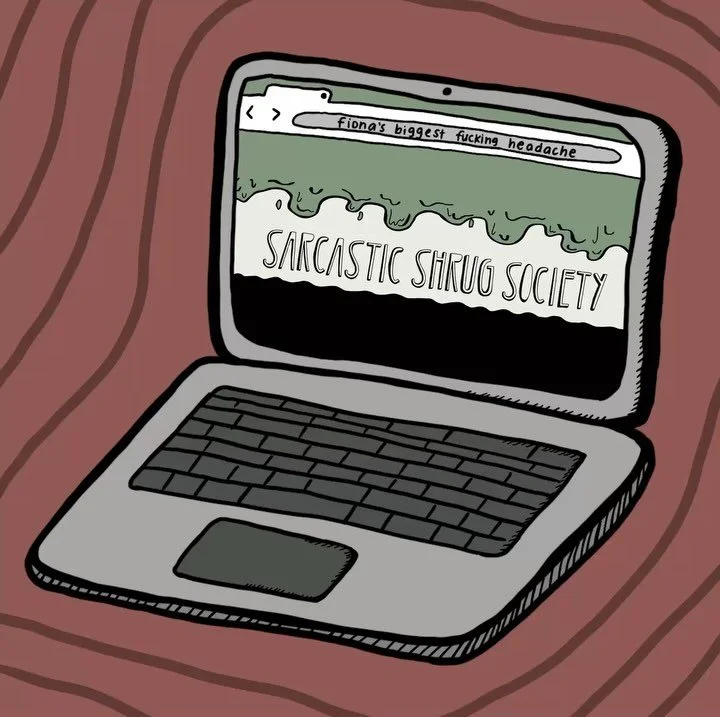 don&rsquo;t ask me how long all of this took 🫥🤷🏻&zwj;♀️&hellip;site will finally finally finally be live THIS FRIDAY WOOP WOOP!!

visit sarcasticshrugsociety.com this friday to get some crap that could be in the back of YOUR closet!!!!!