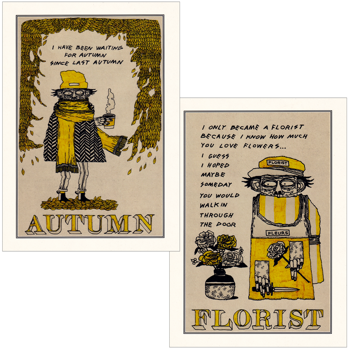 Pair Of Autumn Prints