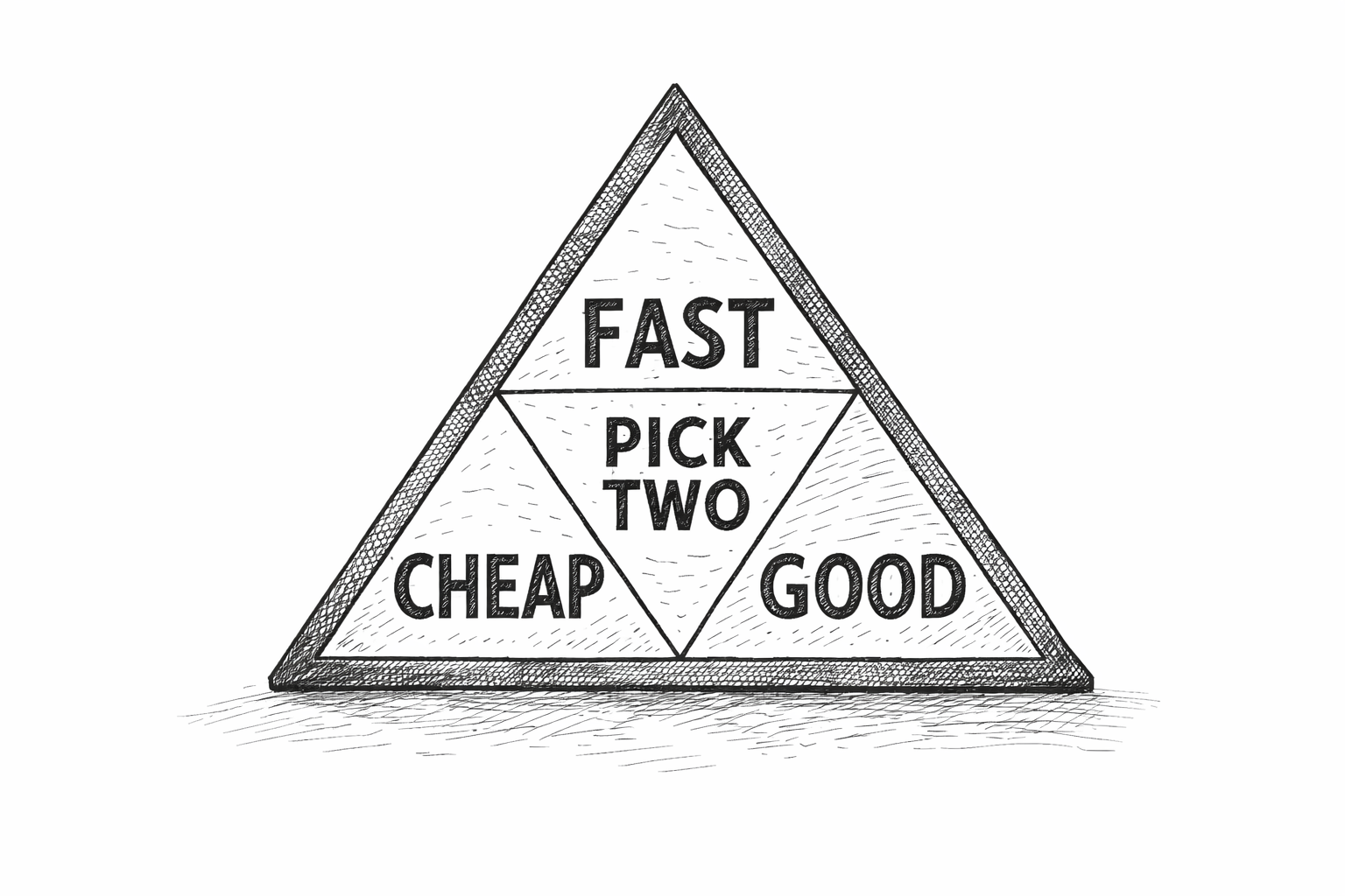 Fast. Good. Cheap. Pick Two.