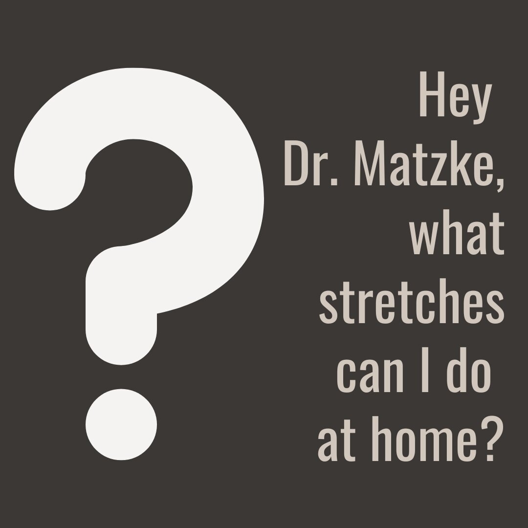 Throughout treatment, Dr. Matzke will recommend stretches to do at home in between adjustments. These stretches will provide stability, accelerate treatment, and improve overall health. Check out the link in our bio to watch stretching technique vide