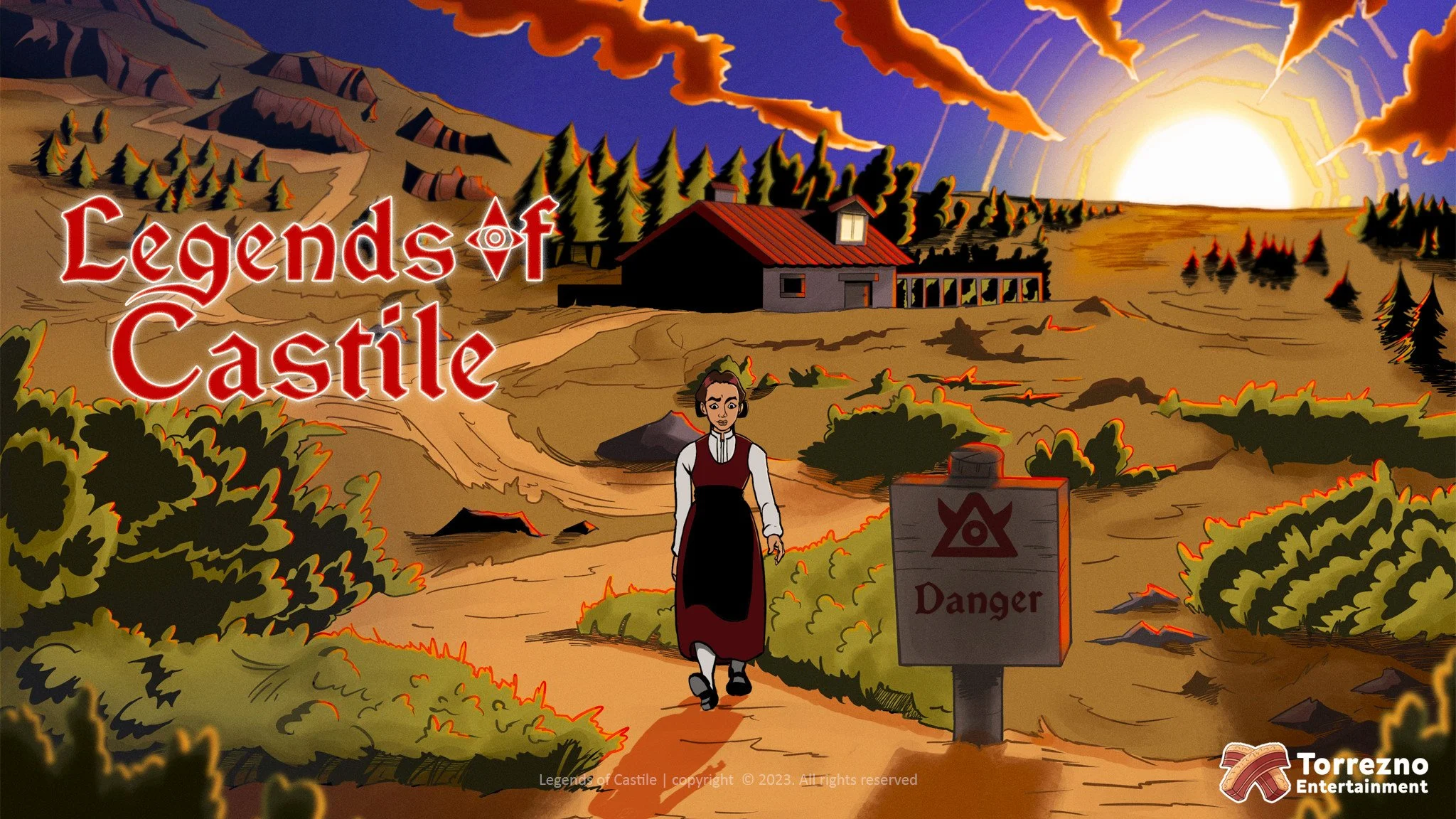 Indie point & click adventure game Legends of Castile logo banner