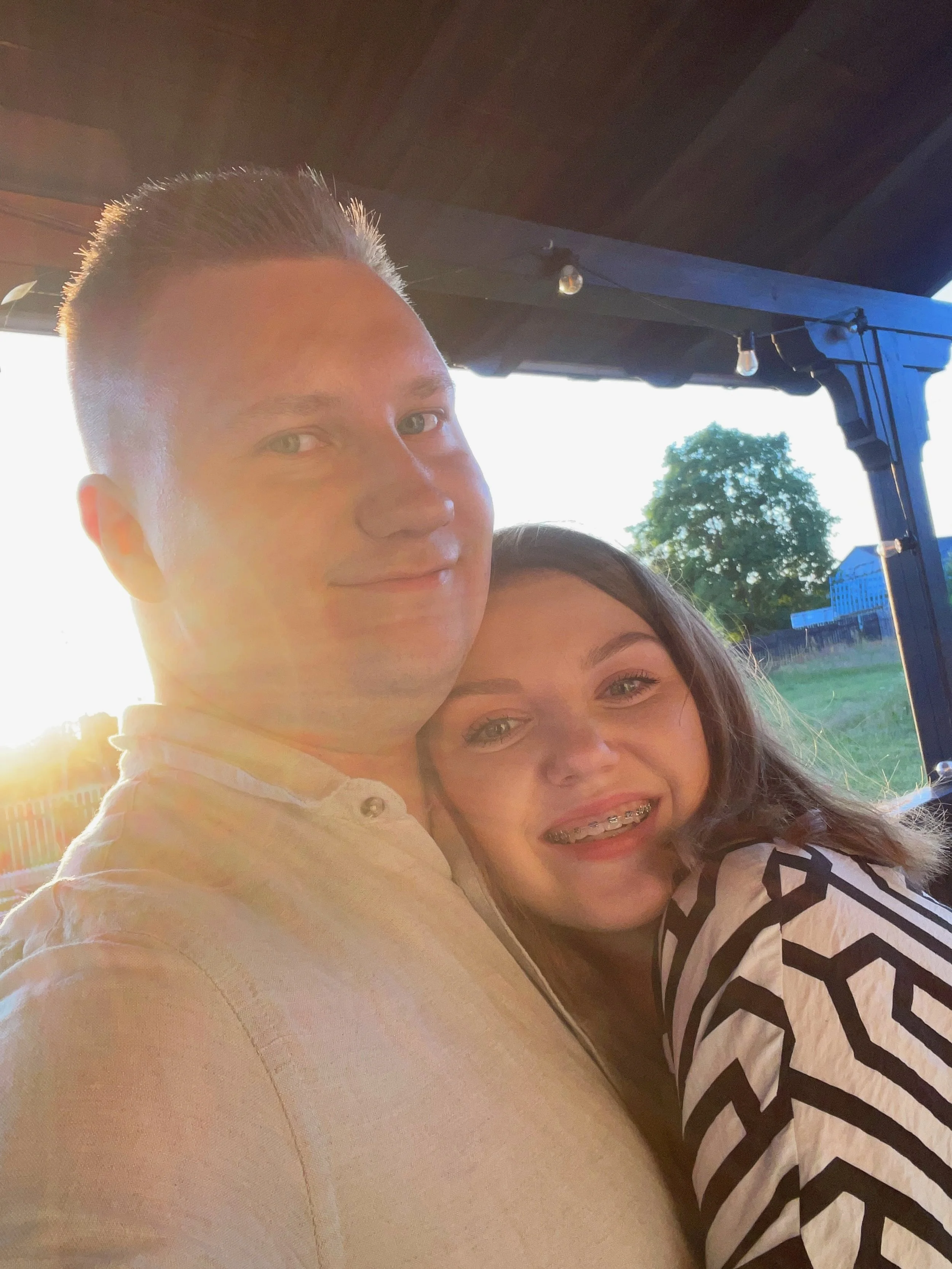 Grzegorz Drozdowski and his lovely supporting wife