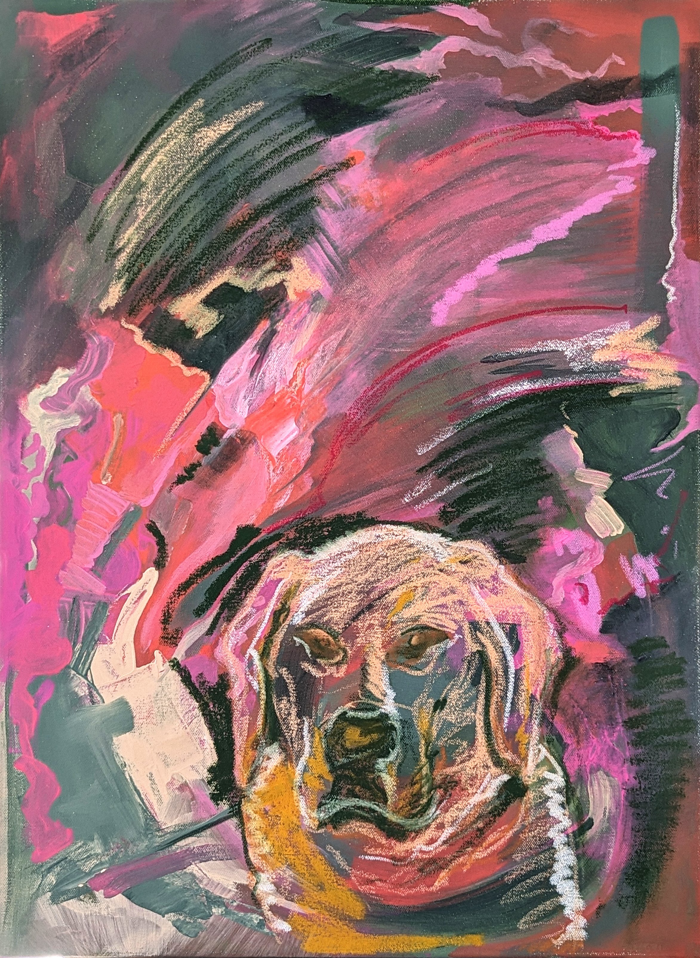 Clementine • 2023 • 18 x 24" mixed media on canvas