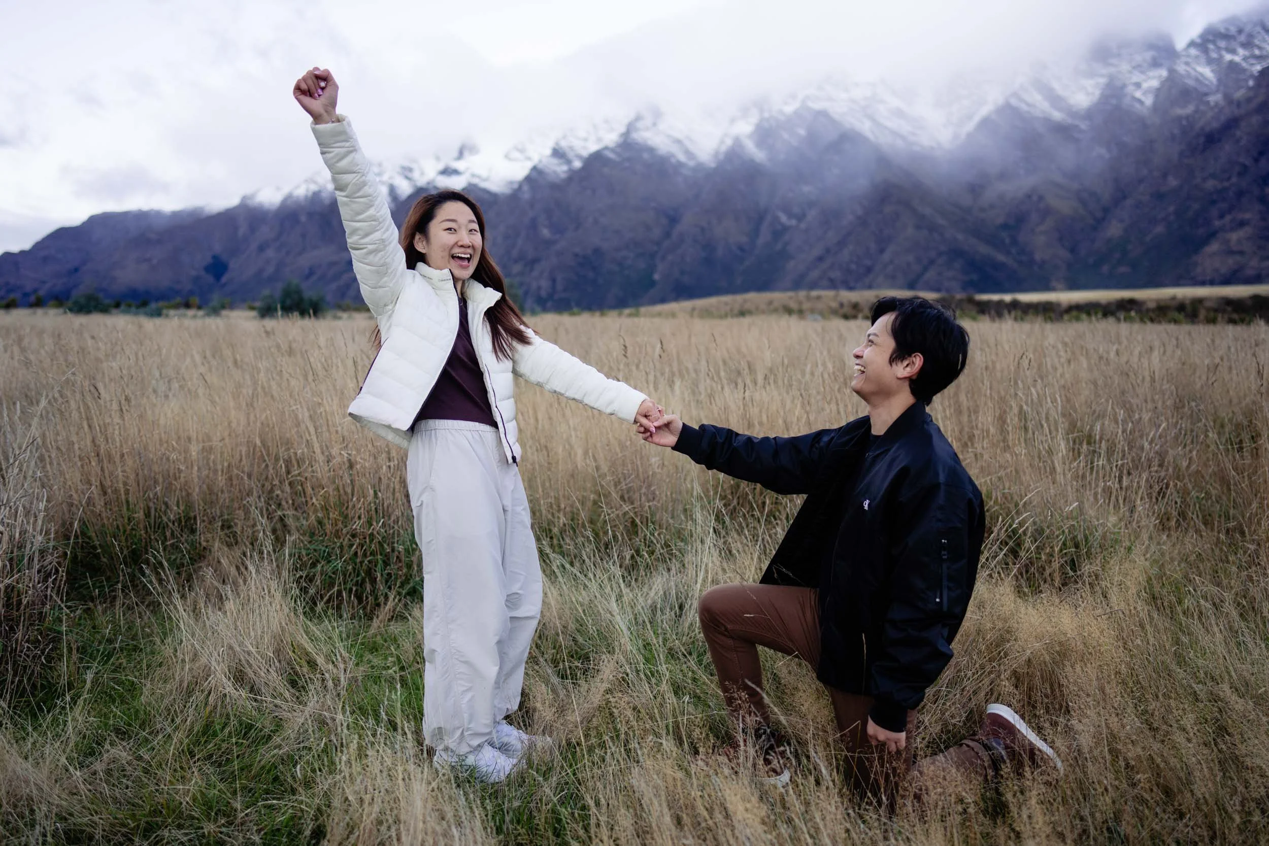 Surprise proposal in Jacks Point Queenstown