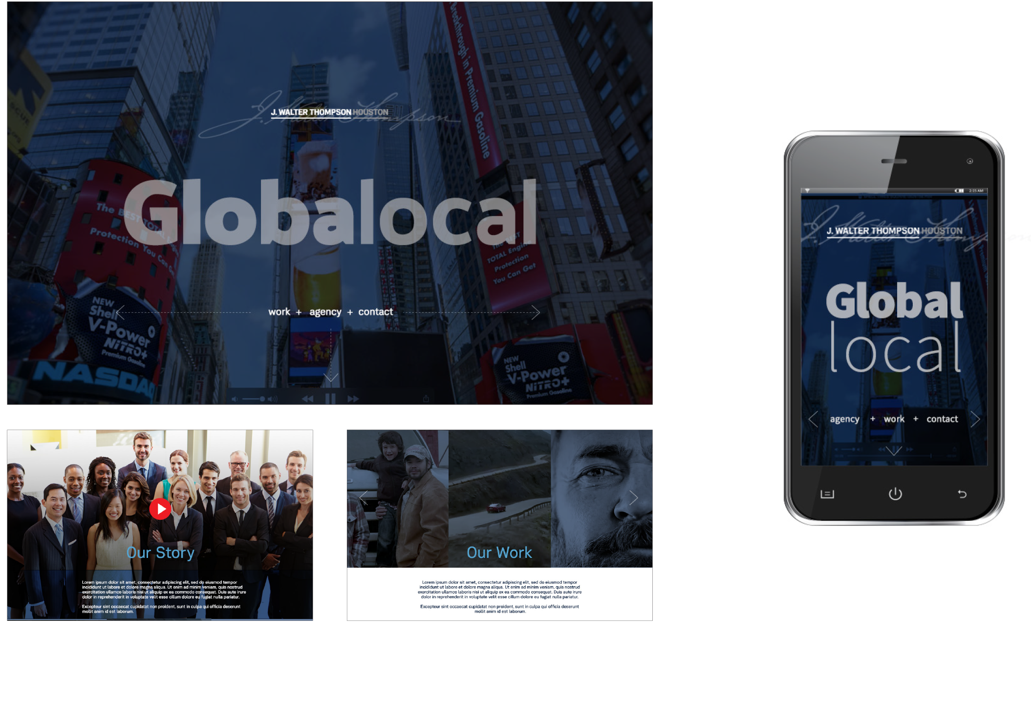  tagline, art direction, design and layout     