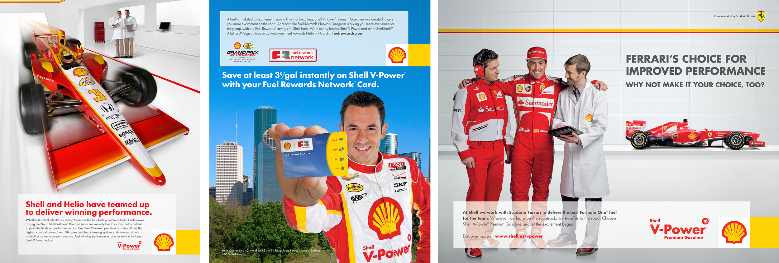 Helio Castroneves print ads