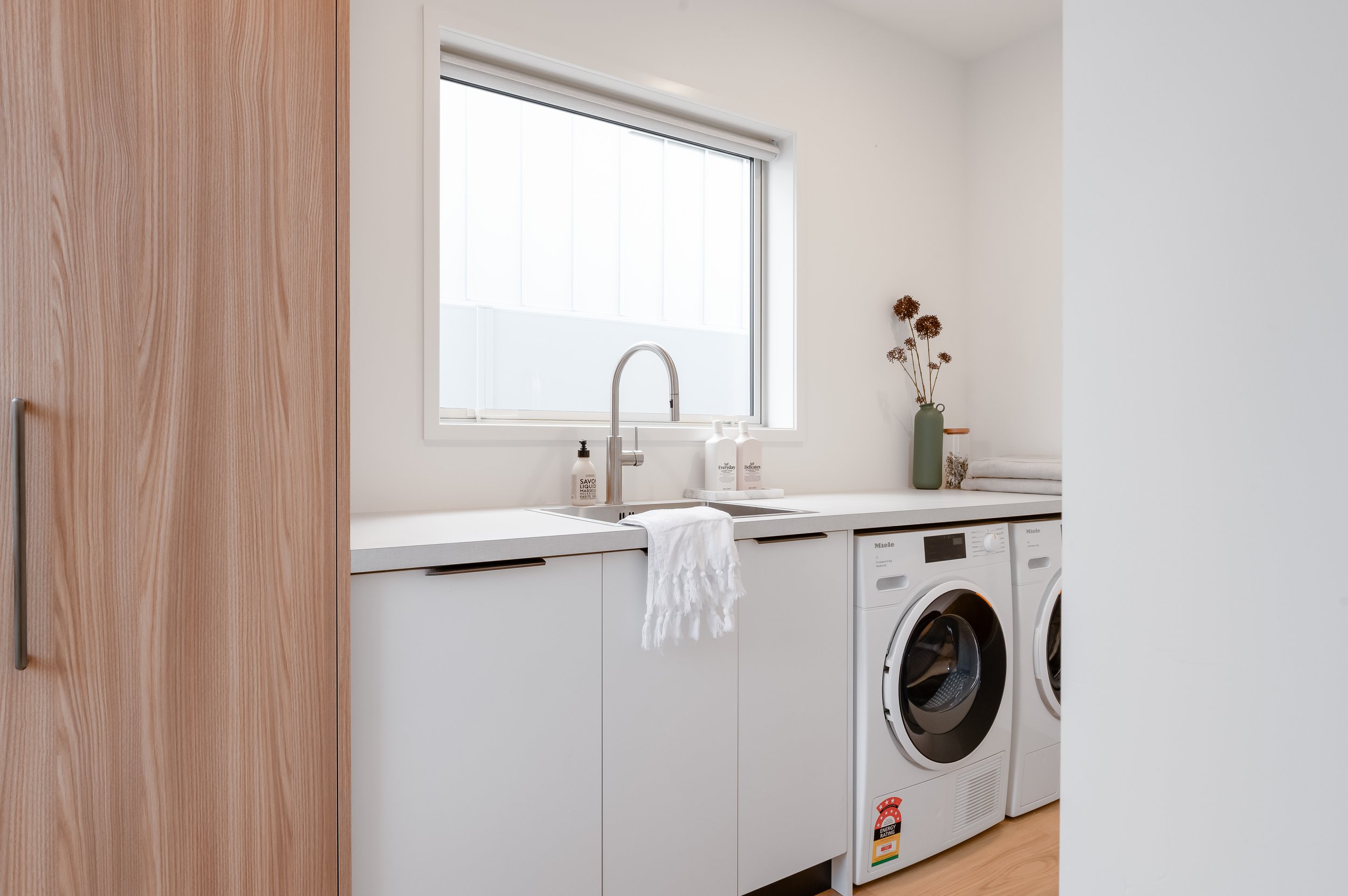 Tidy laundry space