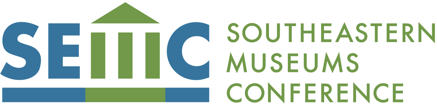 SEIC Southeastern Museums Conference logo with stylized museum building and text.
