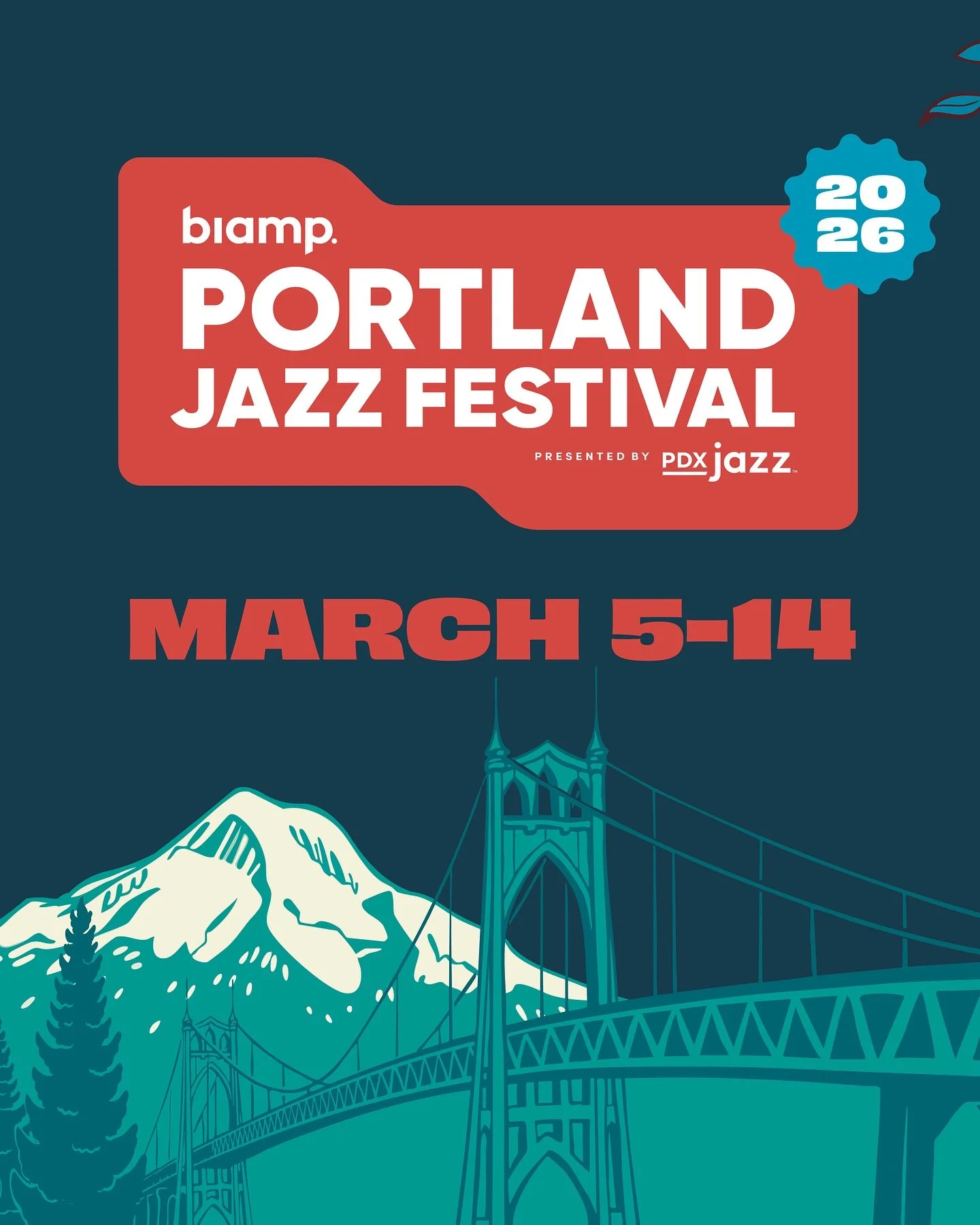🎷 The Countdown Begins&hellip;
The 2026 Portland Jazz Festival is set for March 5&ndash;14, lighting up venues across the city with world-class performances.

📅 Lineup Drops: October 13 at 10AM
🎟️ PDX Jazz Member Presale: Opens October 13 at 10AM
