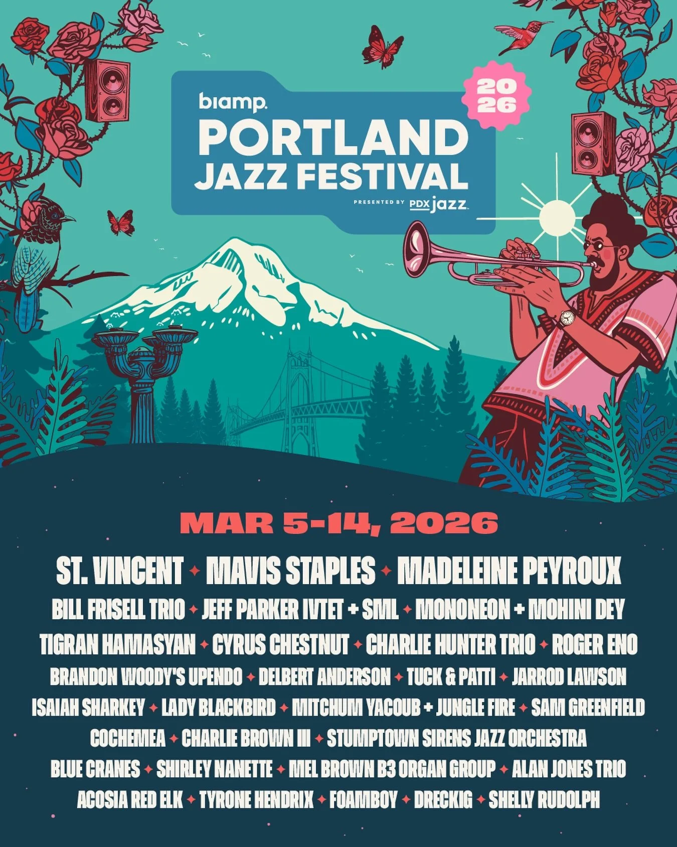 🎷 The community heart of the Biamp Portland Jazz Festival is here.

March 5-14, enjoy 20+ FREE community jazz events and a dozen partner events across Portland &mdash; from neighborhood venues and hotels to parks and all-ages spaces. Local artists, 
