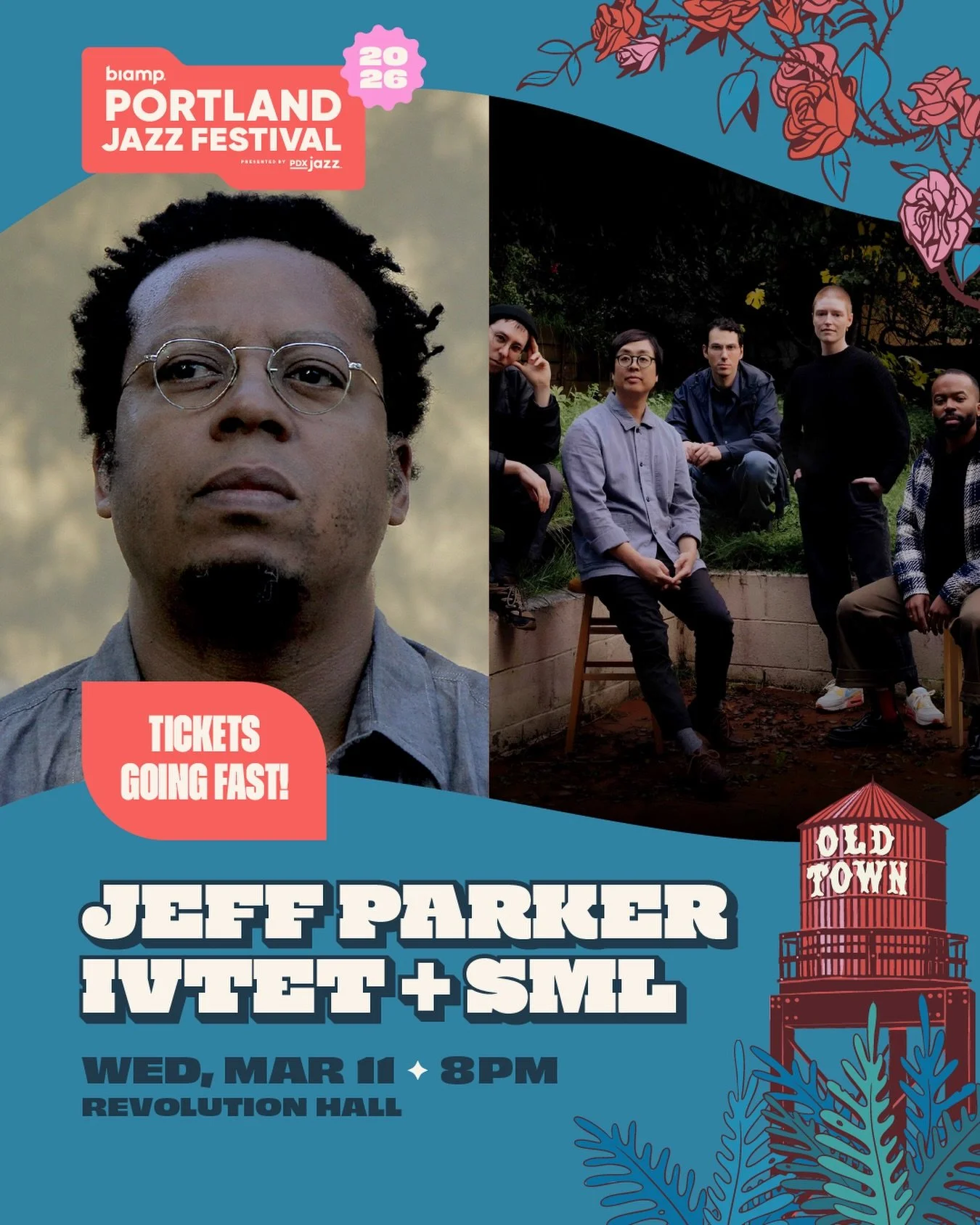 Tickets are going fast for one of the most exciting nights of the 2026 Biamp Portland Jazz Festival.

Jeff Parker IVtet (@jeffparkersounds) leads the night with deep groove and exploratory improvisation, followed by SML (@sml.band), whose spacious, c