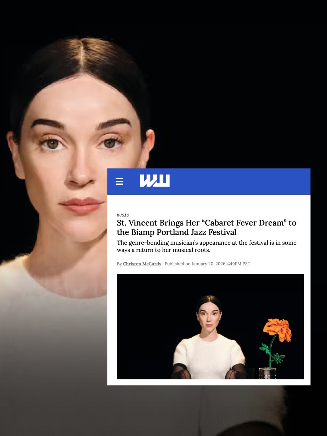 Willamette Week just dropped a deep dive on our 2026 headliner and it&rsquo;s a full-circle moment. St. Vincent (@st_vincent) brings her &ldquo;jazz club cabaret fever dream&rdquo; to Portland, returning to her roots with a performance shaped by jazz