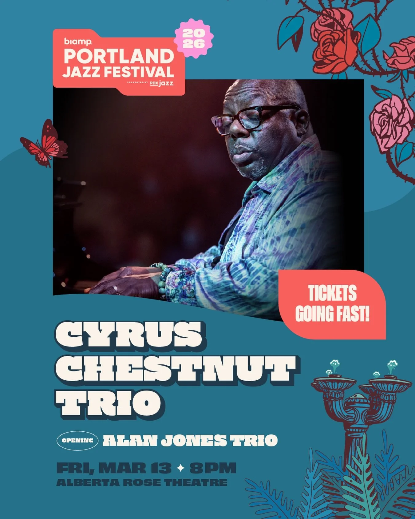 Less than 10 tickets left, need we say more?

Cyrus Chestnut 
@albertarose.theatre 
March 13
🎟️ pdxjazz.org

#pdx #portland #portlandmusic #portlandjazz #pdxmusic