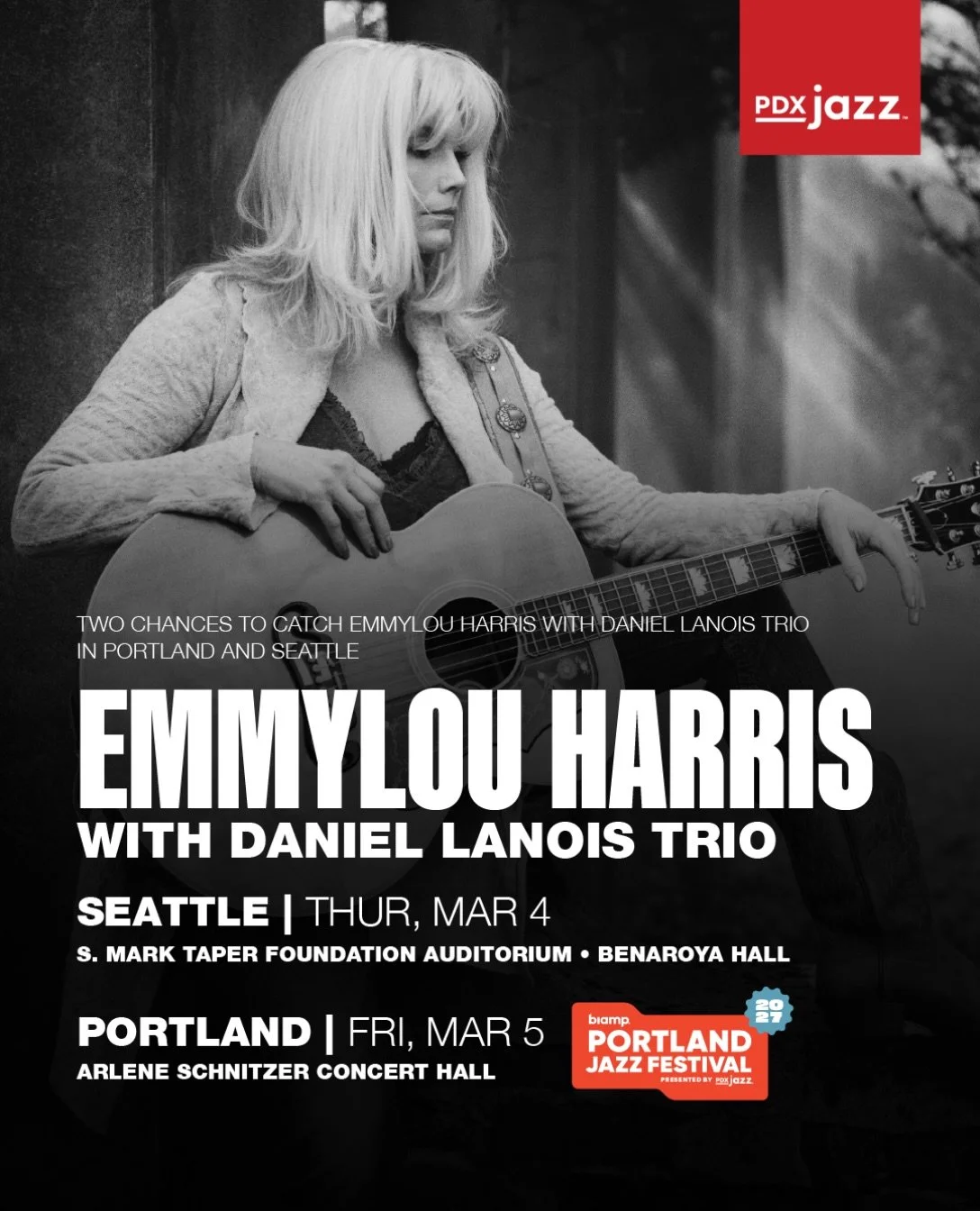 Emmylou Harris with the Daniel Lanois Trio, two nights in the Pacific Northwest ✨

For more than five decades, Emmylou Harris has been one of the most admired voices in American music. She&rsquo;s won 14 Grammys, sold more than 15 million records, an