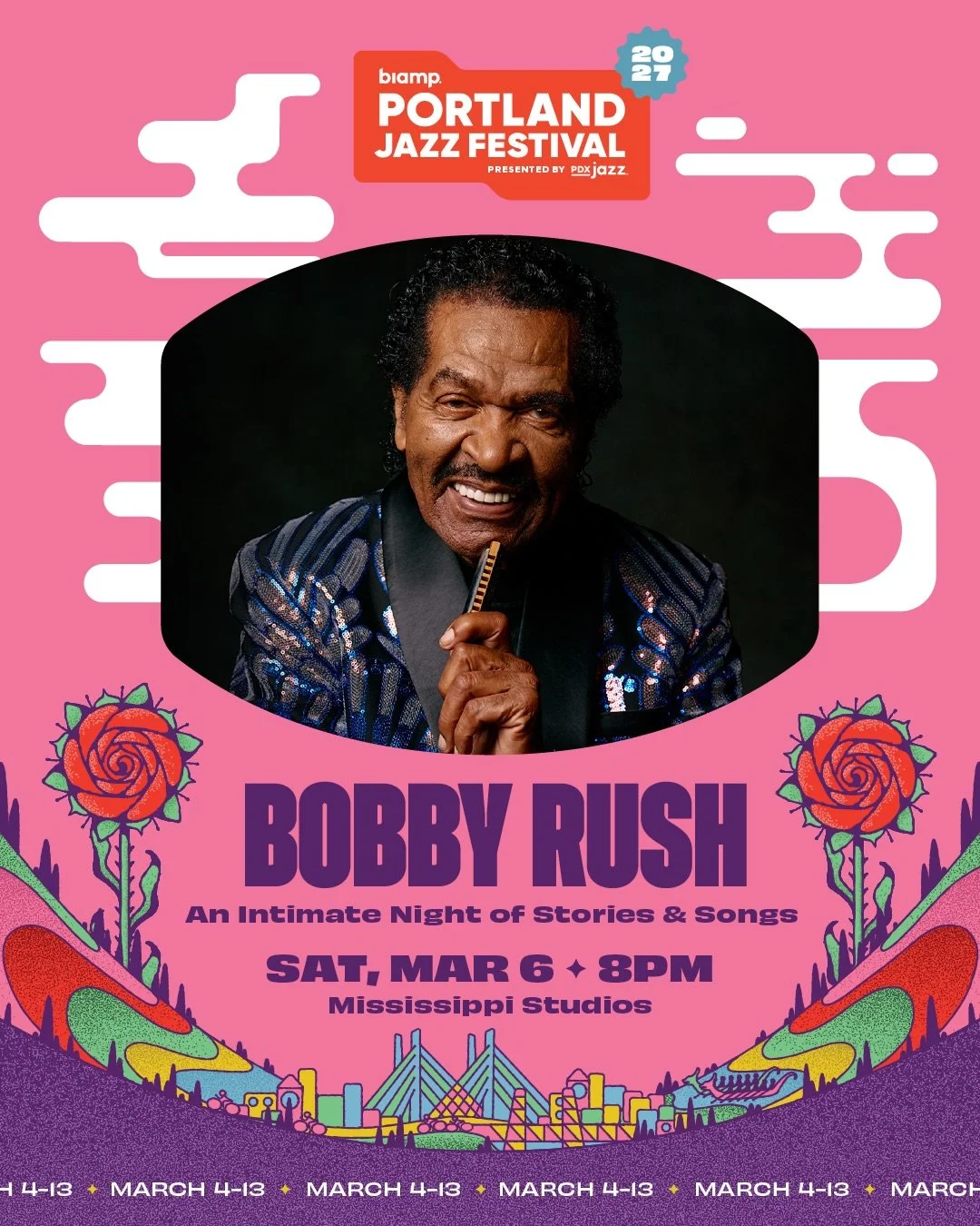 A blues legend, up close. 🎙️ 

Two-time Grammy winner and Blues Hall of Fame inductee Bobby Rush has spent more than six decades on the road, from the juke joints of the Chitlin&rsquo; Circuit to the world&rsquo;s biggest stages. Hear the songs and 
