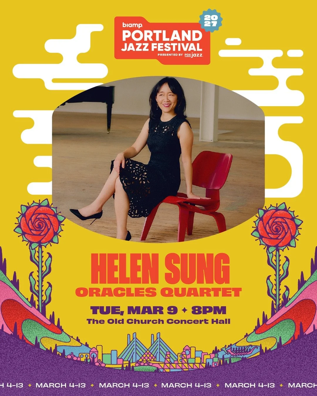 Pianist and composer Helen Sung moves from stride to bebop to bold modern writing with total command, pairing virtuosic technique with a deep love of the jazz tradition. In the warm, resonant acoustics of The Old Church, this is the kind of set that 
