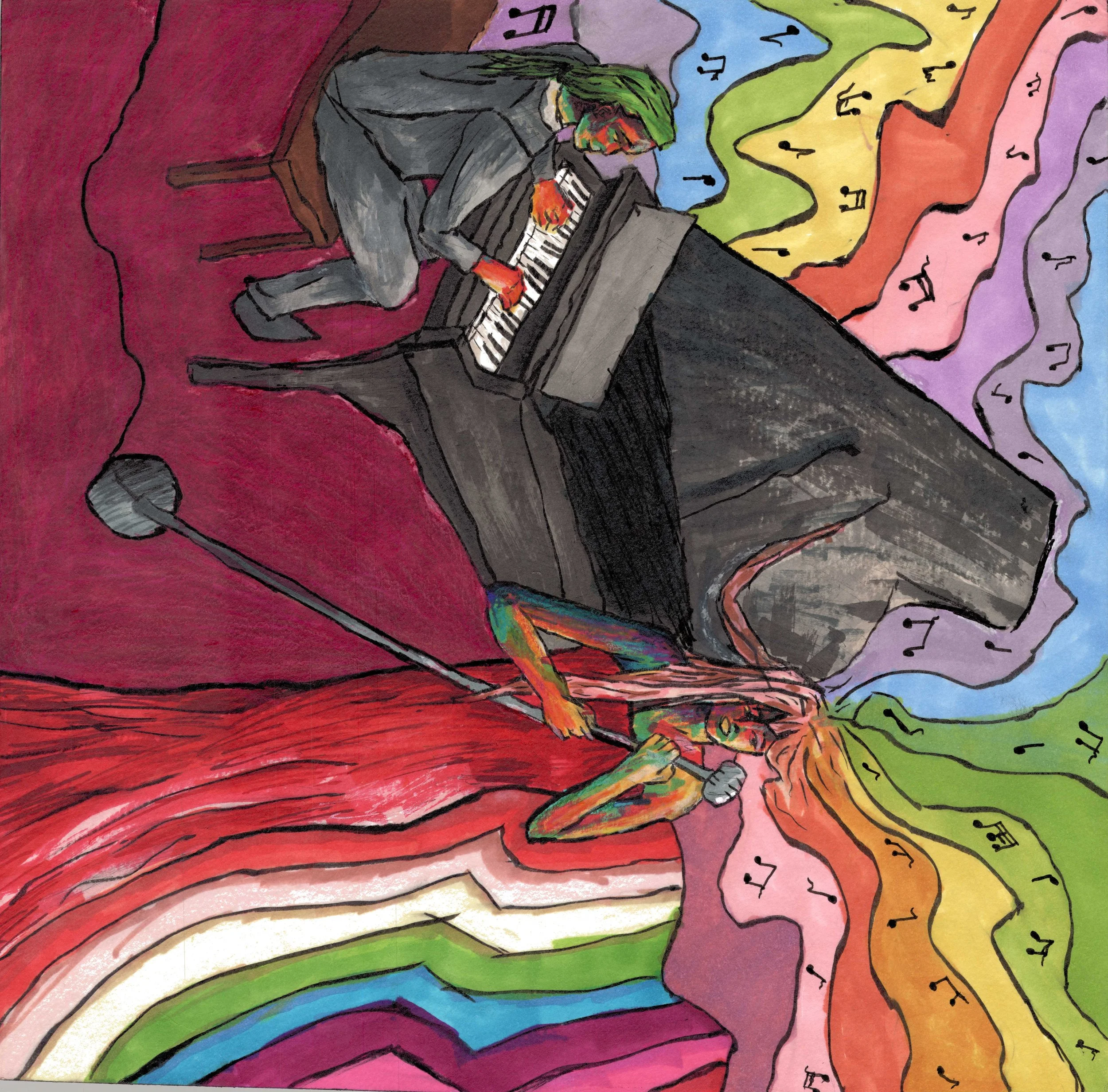 Middle School Winner: Peyton Doeher, 8th Grade, Evergreen Middle School — Jazz Art!