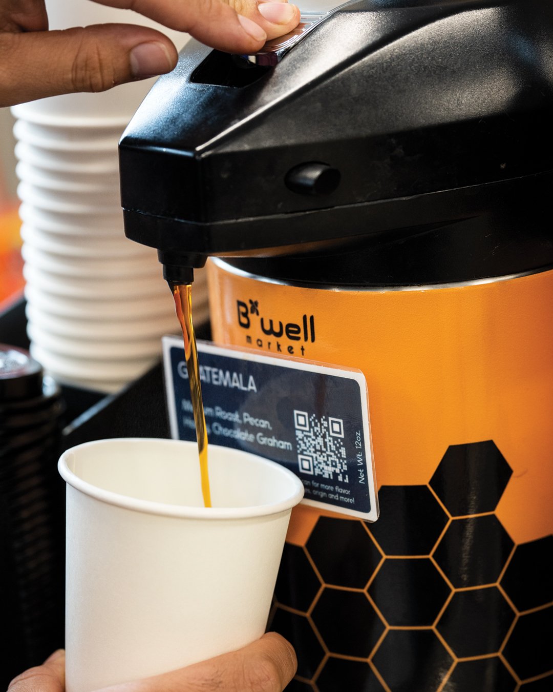 ☕️🌟 Need a little Monday motivation to kickstart your week? Look no further than b'well marketWe've got a variety of coffee options to fuel your day and get you on the right track.