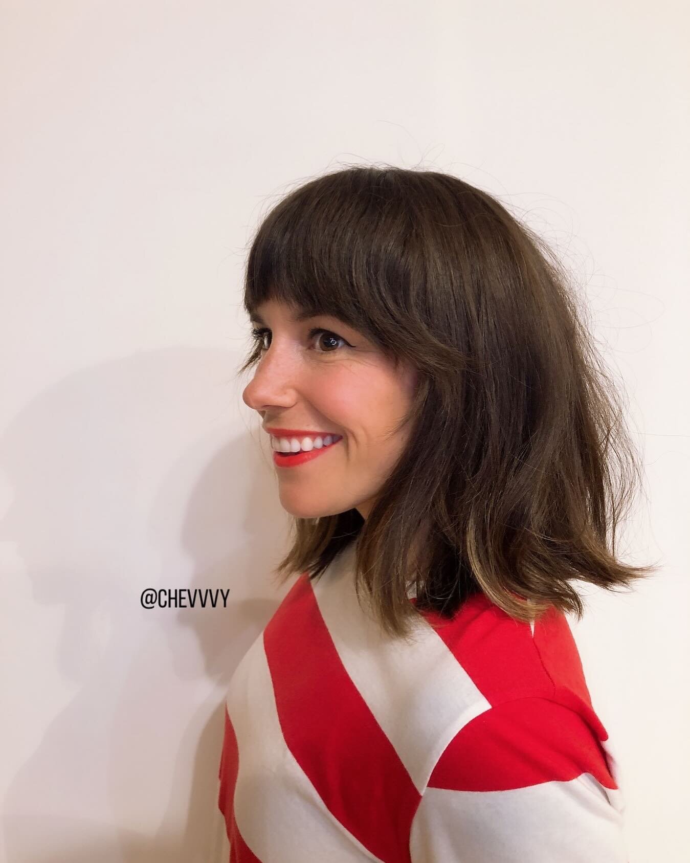 Clean lines, sassy fringe, effortless hair by @chevvvy 

The days may be grey and cold, but your hair can still feel as easy and breezy as a summers day💫. Snag an appointment with Chevonne our master stylist. 🔗in bio to book.