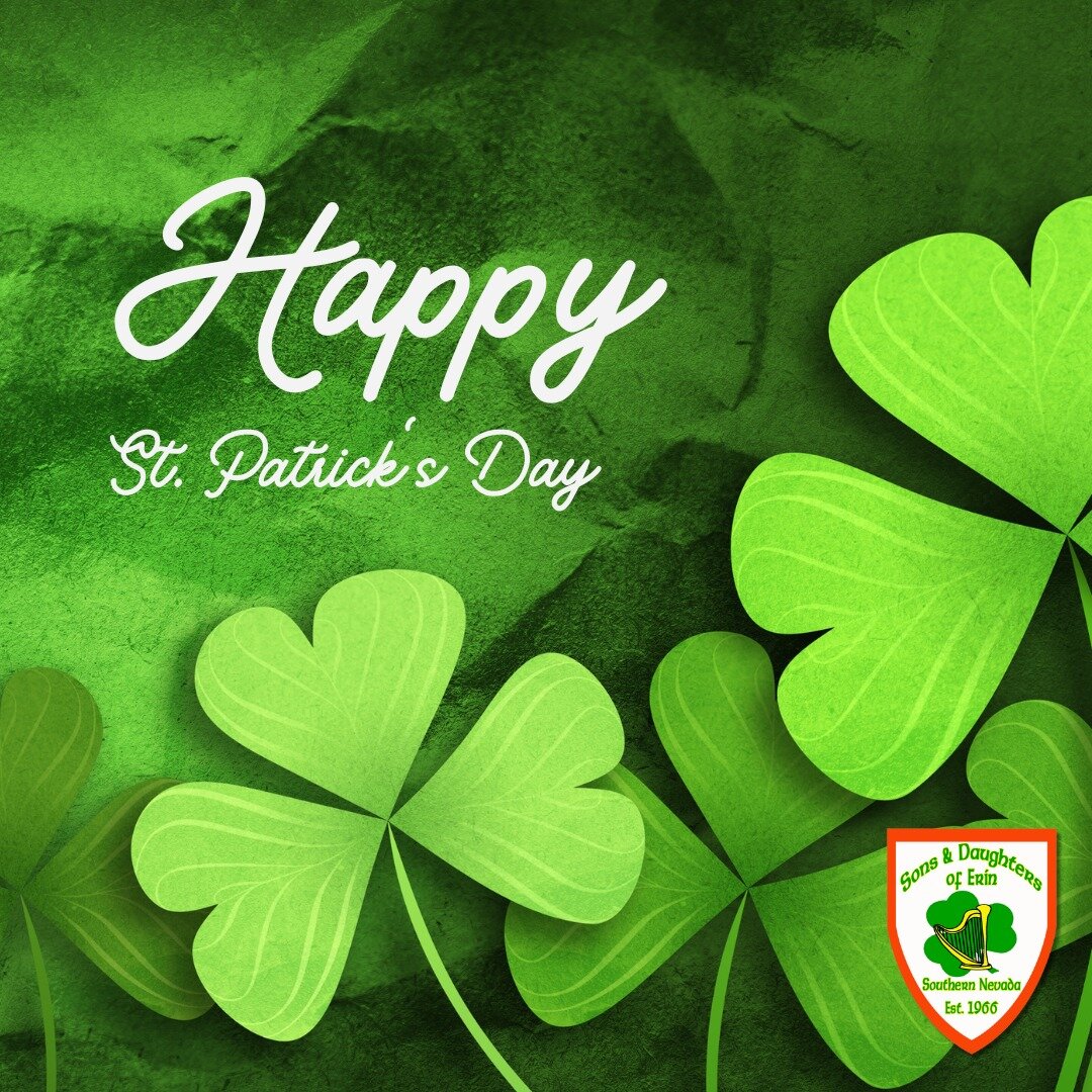 L&aacute; fh&eacute;ile P&aacute;draig sona dhuit! (Happy St. Patrick's Day!) ☘️