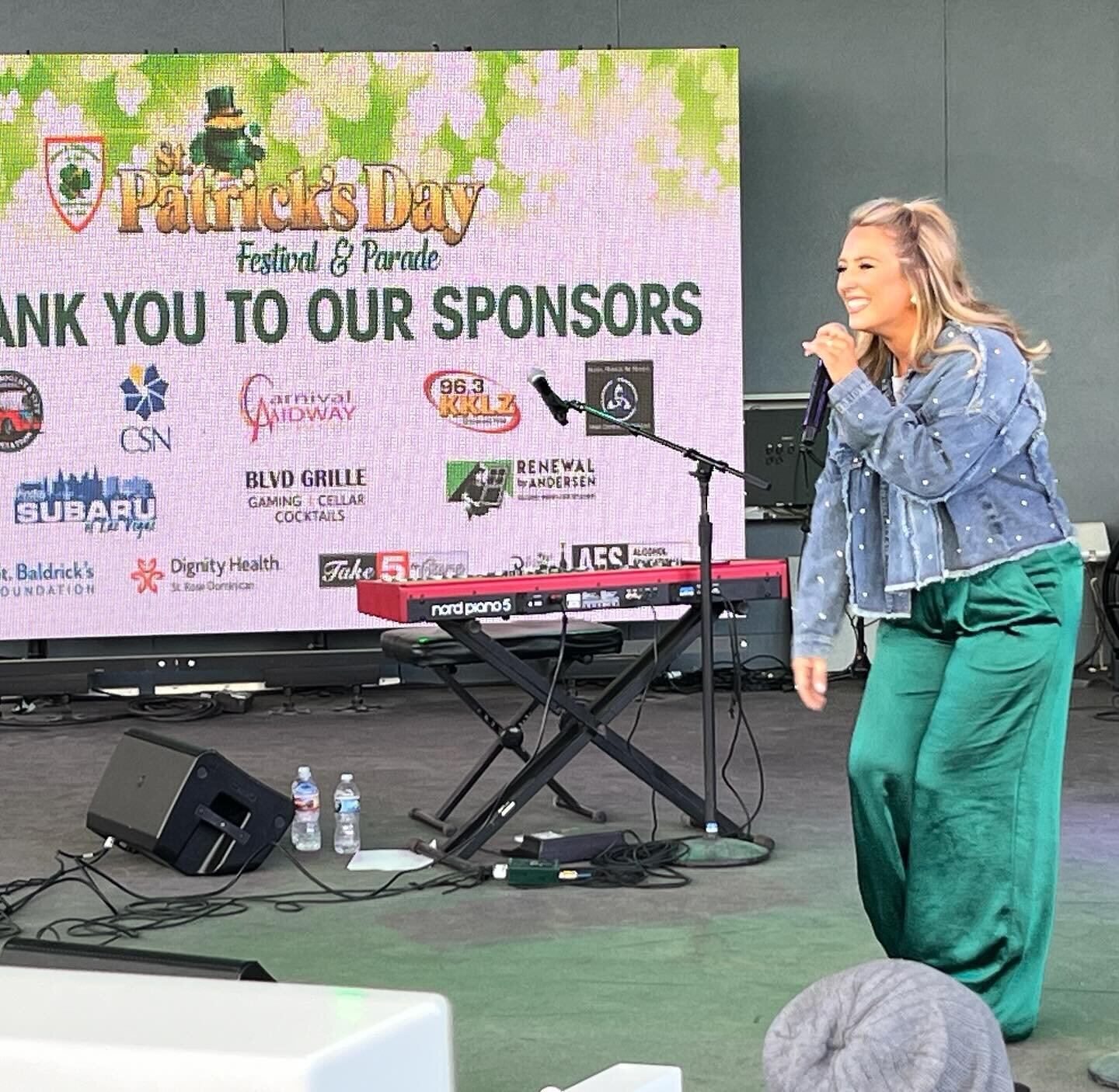 We loved having @chloeagnew perform TWICE at our 56th Annual St. Patrick&rsquo;s Day Festival &amp; Parade! ☘️ Thank you for sharing your amazing talent with us!