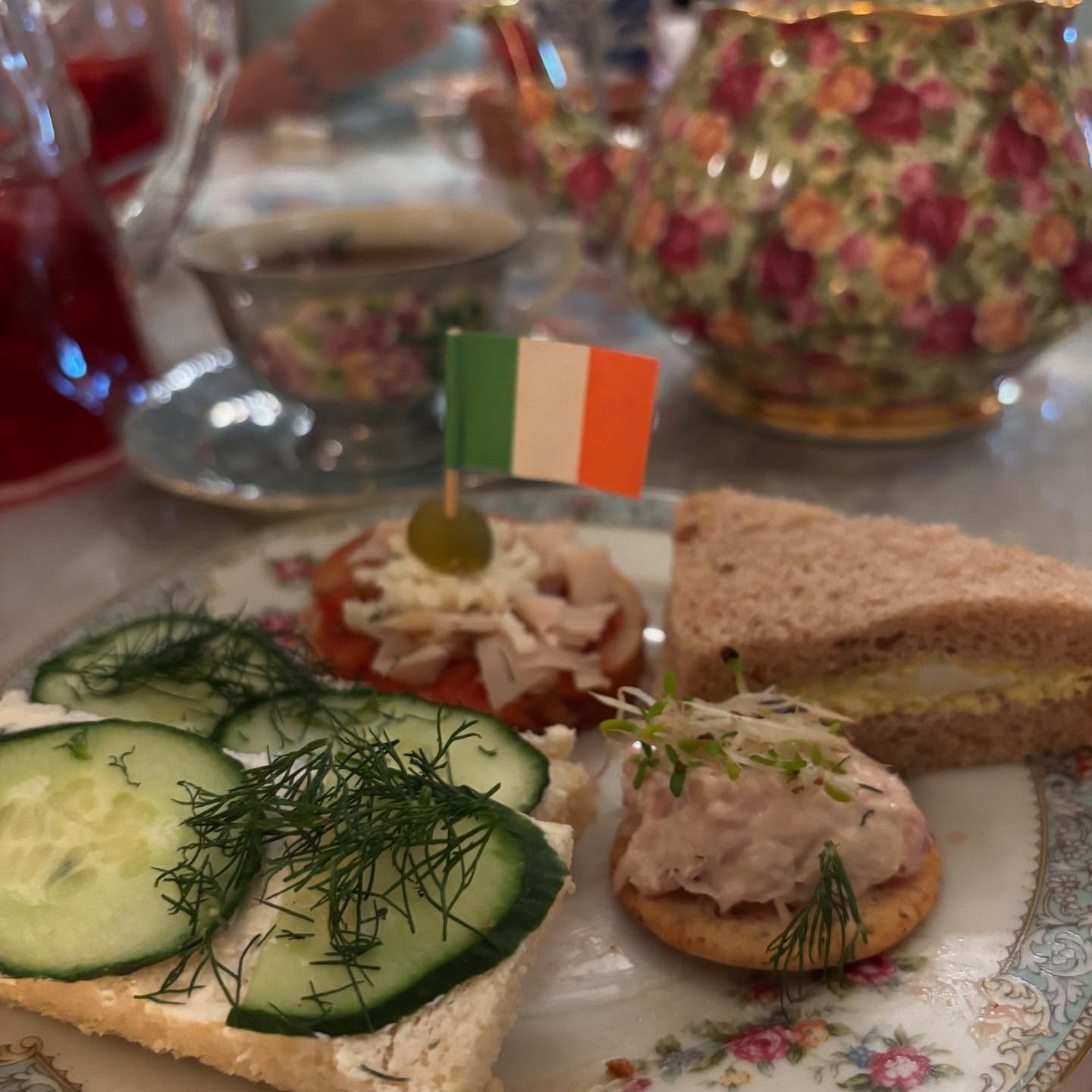 A massive THANK YOU to @ttterrace for hosting such a beautiful tea for our club! 🫖 If you have not visited this beautiful locally-owned business (off Rainbow &amp; 215), we highly suggest you do so. Wonderful service, delicious food, delightful tea 