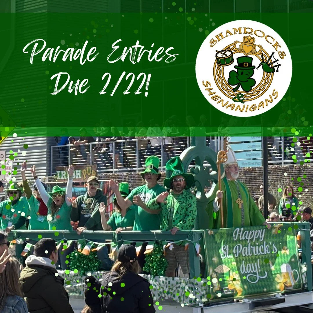 ☘️🎉 Time to get those parade entries in! 🎉☘️
Entry registration is OPEN for the 58th Annual St. Patrick&rsquo;s Day Parade! Don&rsquo;t miss your chance to join one of our biggest events of the year.
👉 Enter at the link in our bio!