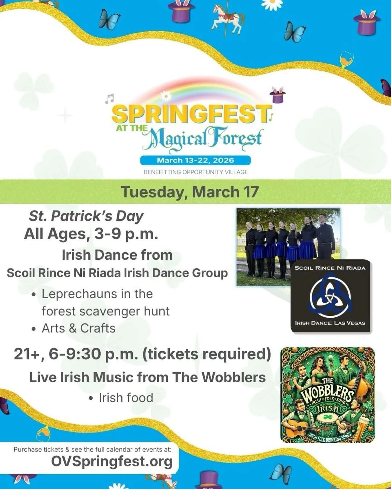 Don&rsquo;t miss our friends @scoilrinceniriada and The Wobblers, performing tomorrow at @oppvillagelv&rsquo;s Spring Fest! ☘️