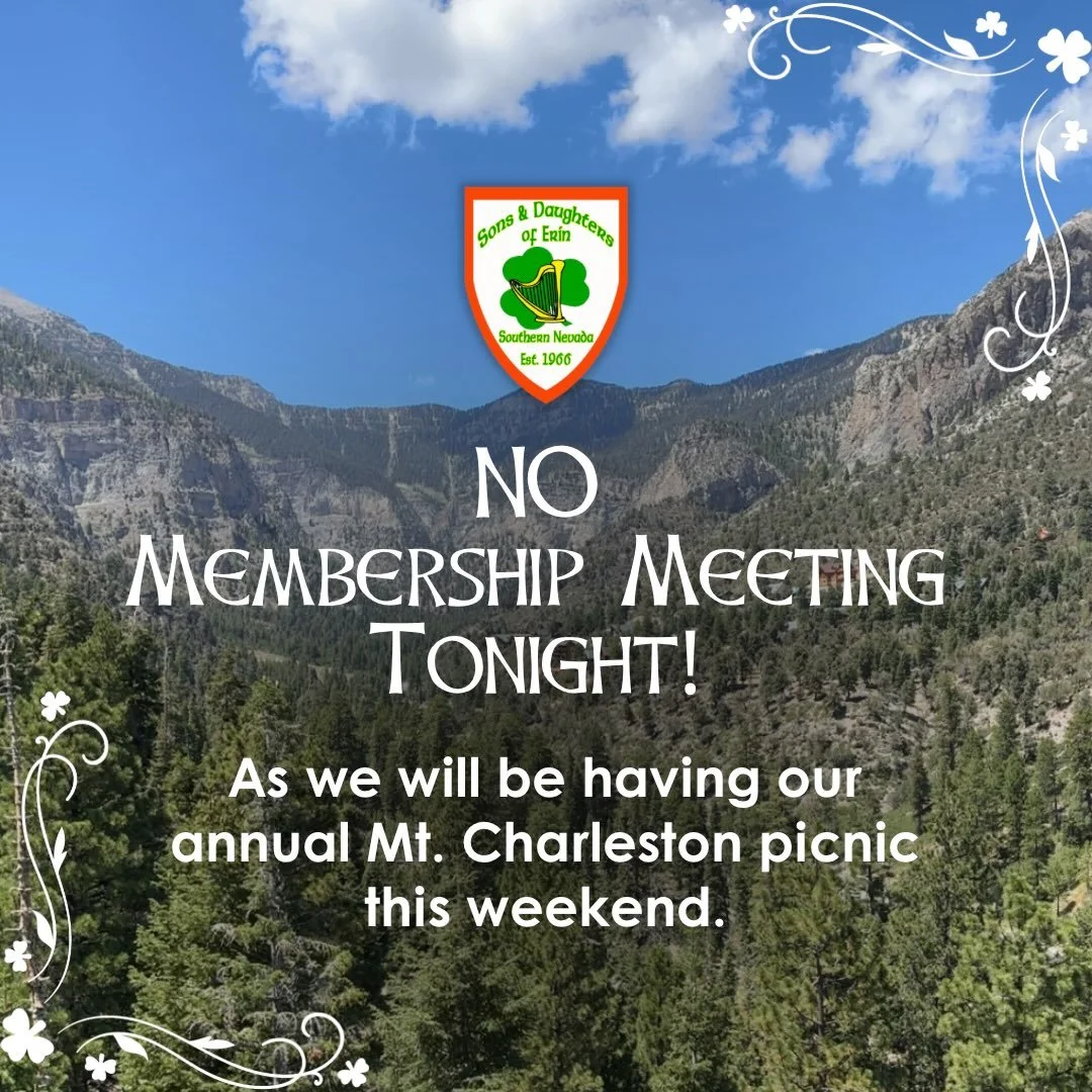 ☘️ NO MEETING TONIGHT! ☘️ You&rsquo;re still welcome to grab a pint at McMullan&rsquo;s Irish Pub, but we won&rsquo;t be hosting our regular meeting. See you again on September 9th at 7:15pm!
