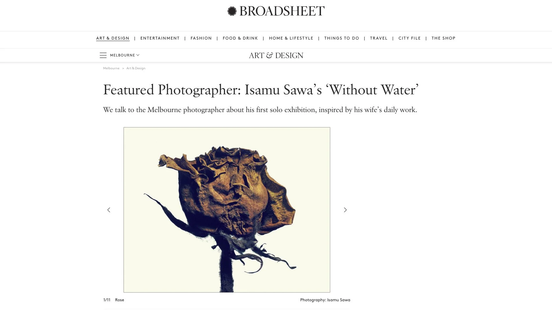 FEATURE | WITHOUT WATER | BROADSHEET