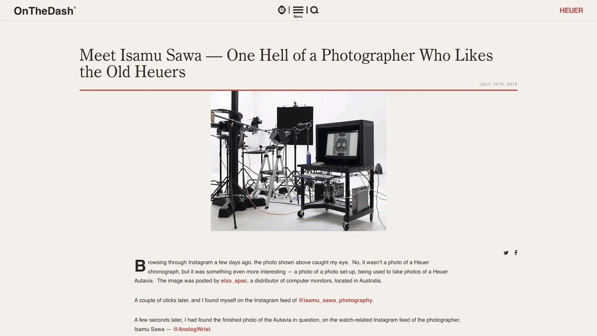 INTERVIEW | ON THE DASH