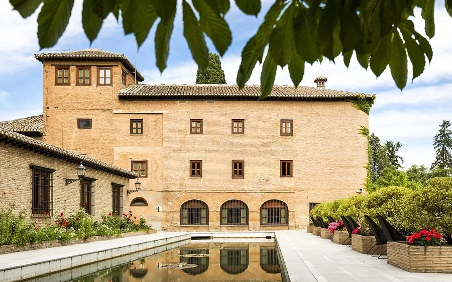 outside area of Parador de Granada in Spain